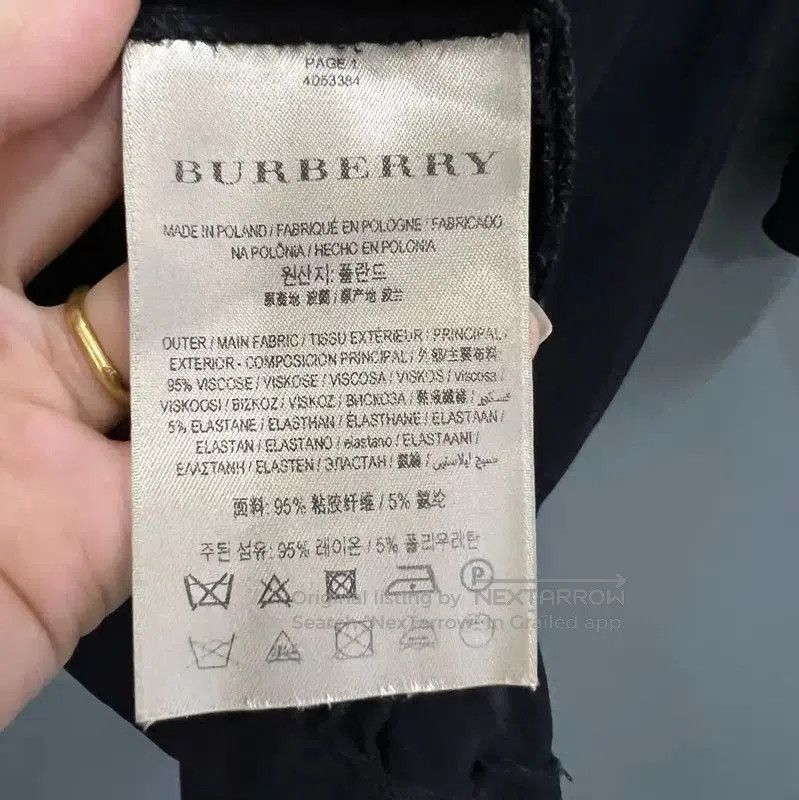 Burberry Burberry Black Cotton Long Sleeve Dress. Size XXS / US 00 / IT 34 - 3 Thumbnail