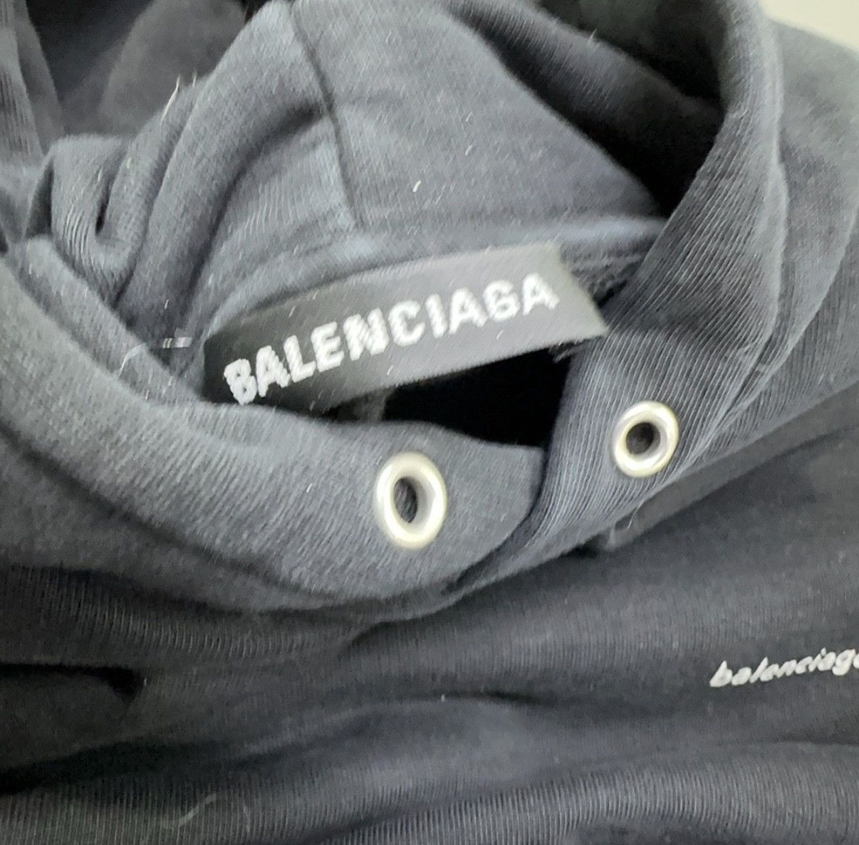 Balenciaga Balenciaga Chest Small Logo Black Hoodie Size US M / EU 48-50 / 2 - 5 Thumbnail