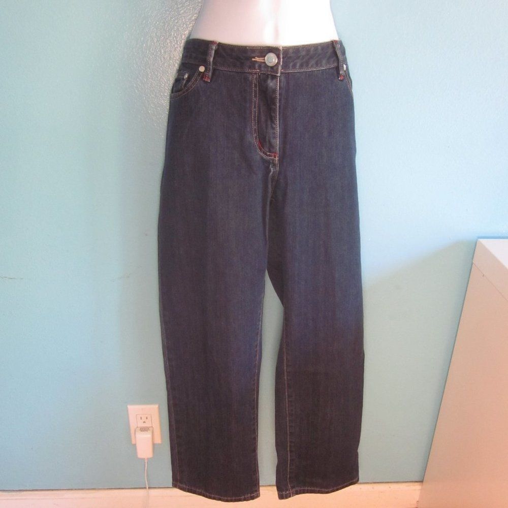 Faconnable Faconnable Womens Cropped Jeans Size 10 Size 32" / US 10 / IT 46 - 7 Thumbnail