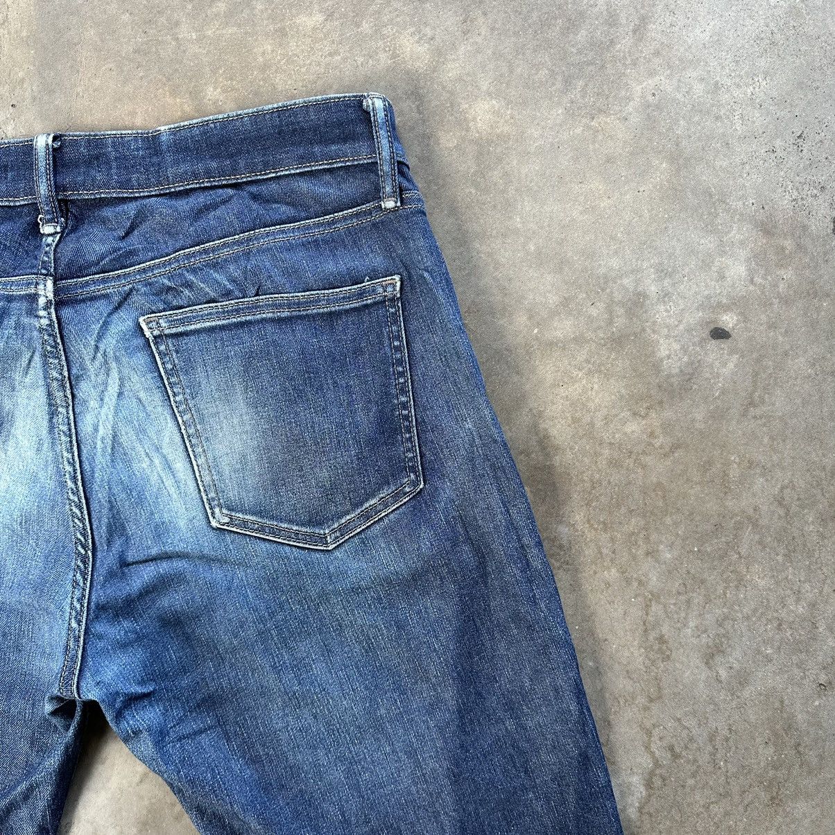 Japanese Brand Vintage Japanese Faded Distressed Jean Denim Pant Size US 33 - 13 Thumbnail