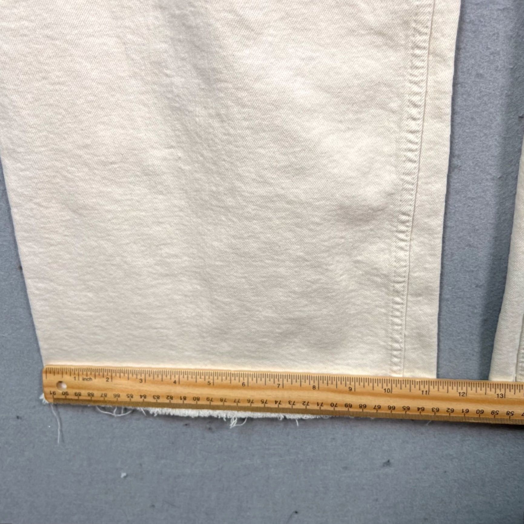 Zara Zara Womens Pants Size 6 White Wide-Leg Cotton Blend Inseam 27" Vintage: No, Regular Rise High Flat Front casual Shoes? Size 28" / US 6 / IT 42 - 7 Thumbnail
