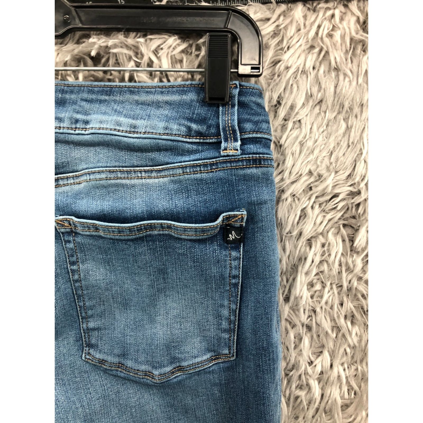 Vintage Maurices M Jeans Skinny Size S Womens Low Rise Medium Wash Blue Denim Size 28" / US 6 / IT 42 - 6 Thumbnail