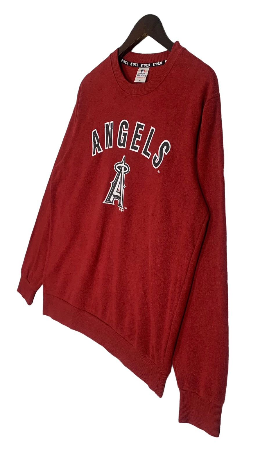 Japanese Brand Genuine Merchandise Angel MLB Crewneck Sweatshirt Colour Red Size US L / EU 52-54 / 3 - 6 Thumbnail