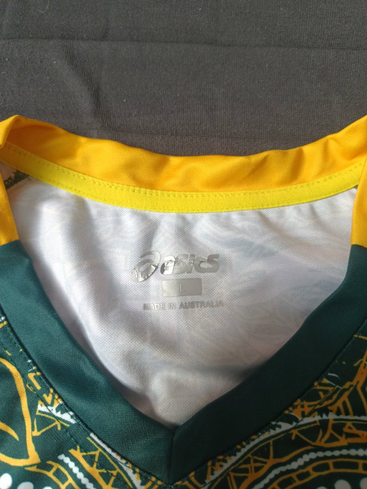 Asics SOUTH AFRICA RUGBY JERSEY 2018 WORLD SEVENS UNION JERSEY Size US L / EU 52-54 / 3 - 4 Thumbnail