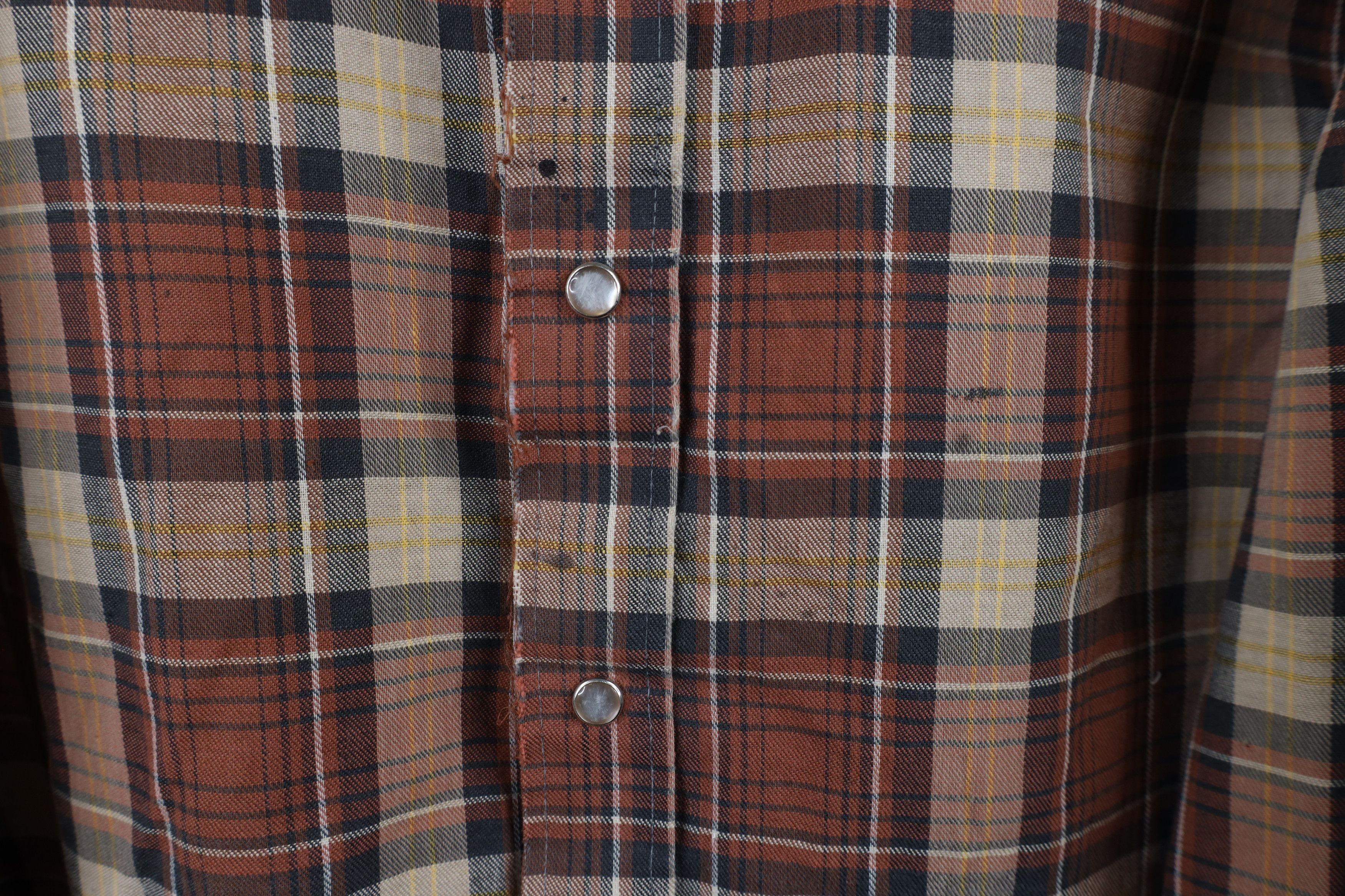Vintage Vintage 70s Streetwear Western Rodeo Snap Button Shirt USA Size US L / EU 52-54 / 3 - 4 Thumbnail