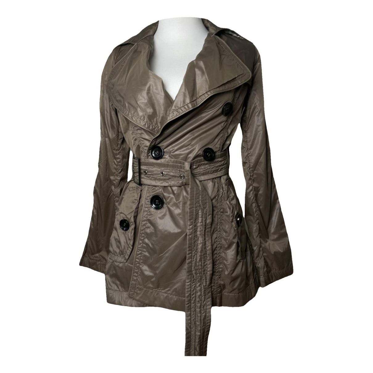 Burberry Waterloo Grey Polyester Trench Coat Size S / US 4 / IT 40 - 1 Thumbnail