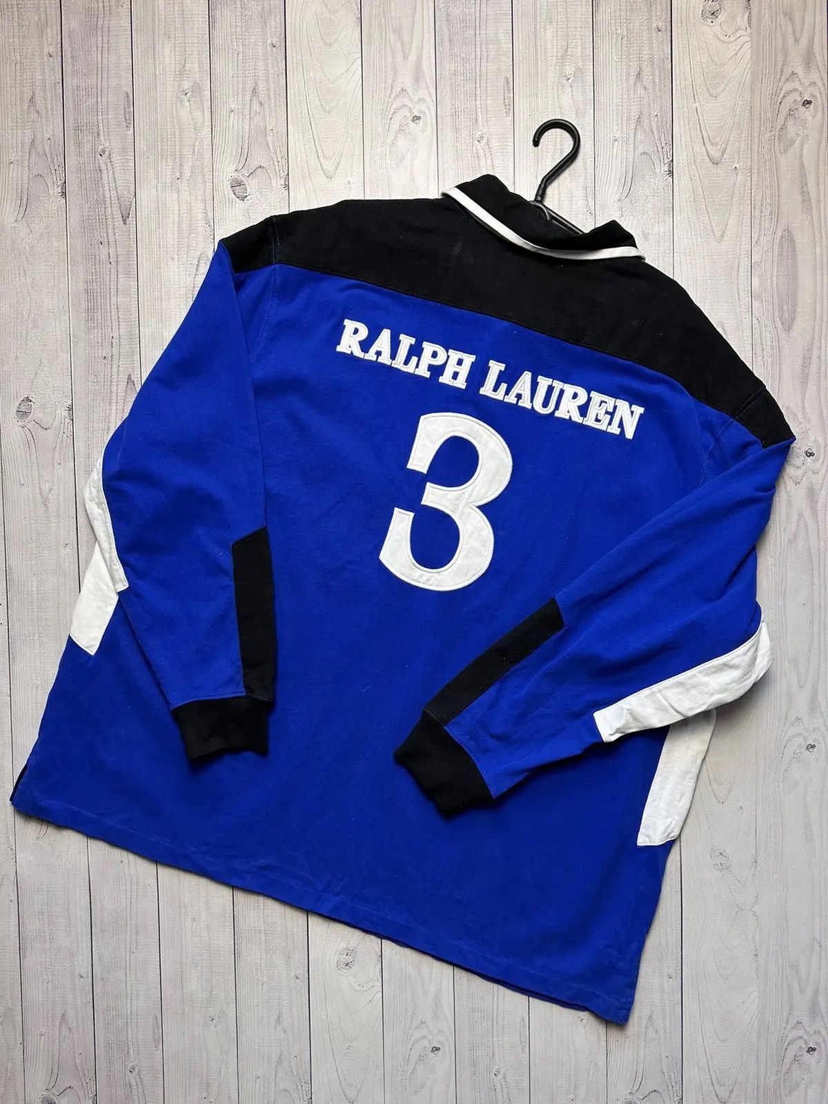 Polo Ralph Lauren Vintage Polo Ralph Lauren rugby big logo size XXXL striped Size US XXL / EU 58 / 5 - 2 Thumbnail