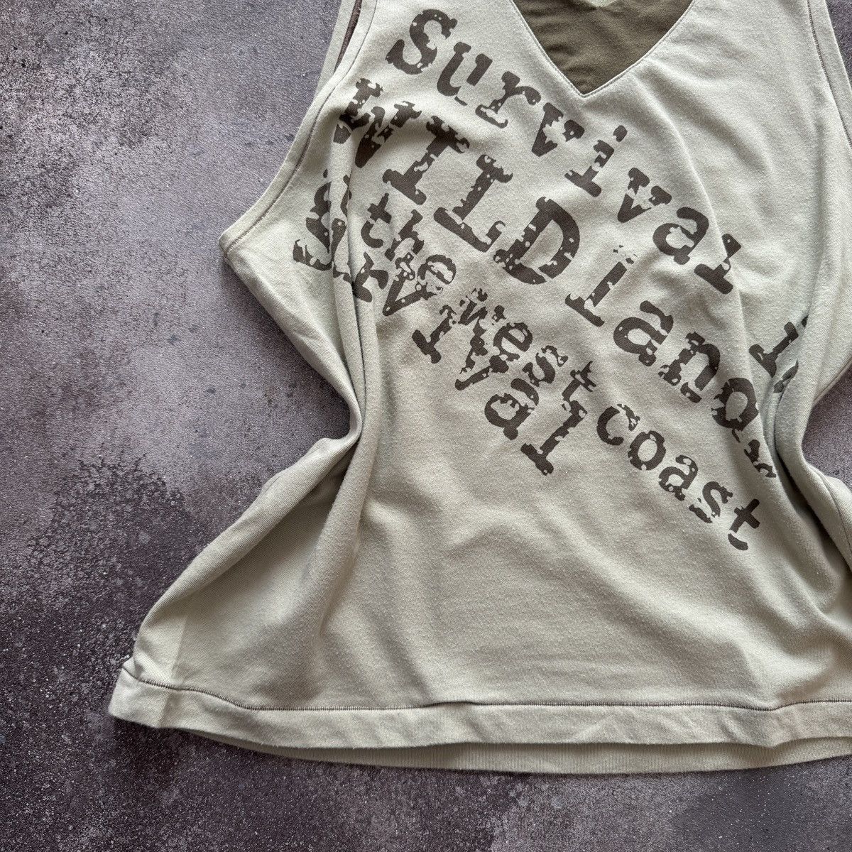 Hysteric Glamour Amazing Y2K Grunge Vintage Military Style Tank Top Size L / US 10 / IT 46 - 5 Thumbnail