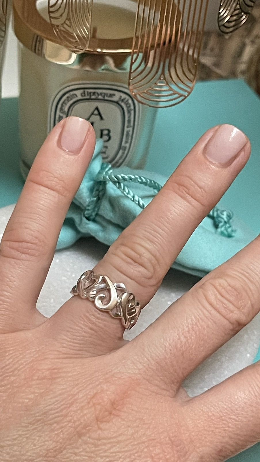 Tiffany & Co. TIFFANY & Co. Picasso Triple Heart Silver Ring Size 5.25NEW Size ONE SIZE - 24 Thumbnail