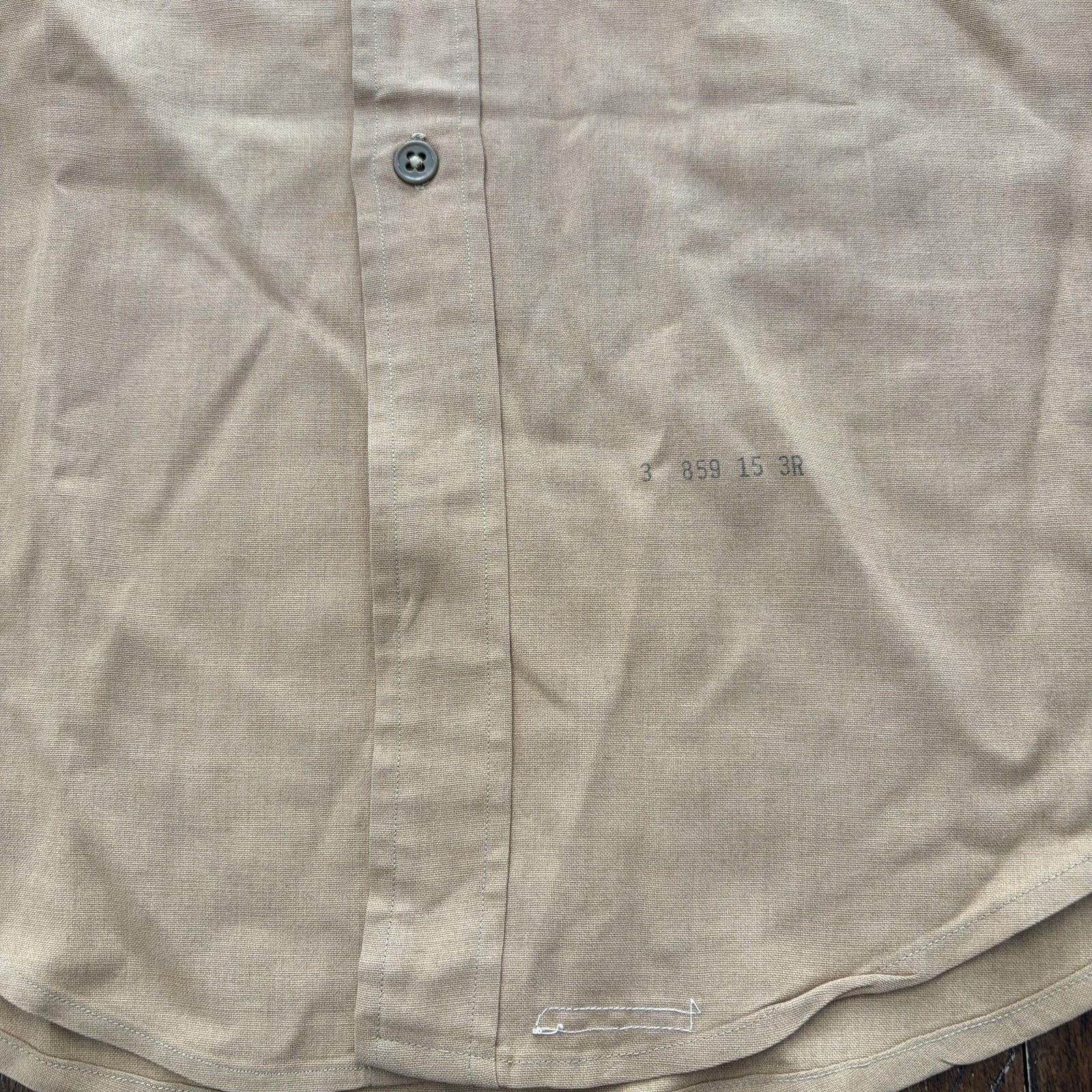 Vintage Vtg La Playa Marlboro Shirt Mens 42 M Wool Blend 1940s Mil Size US M / EU 48-50 / 2 - 4 Thumbnail