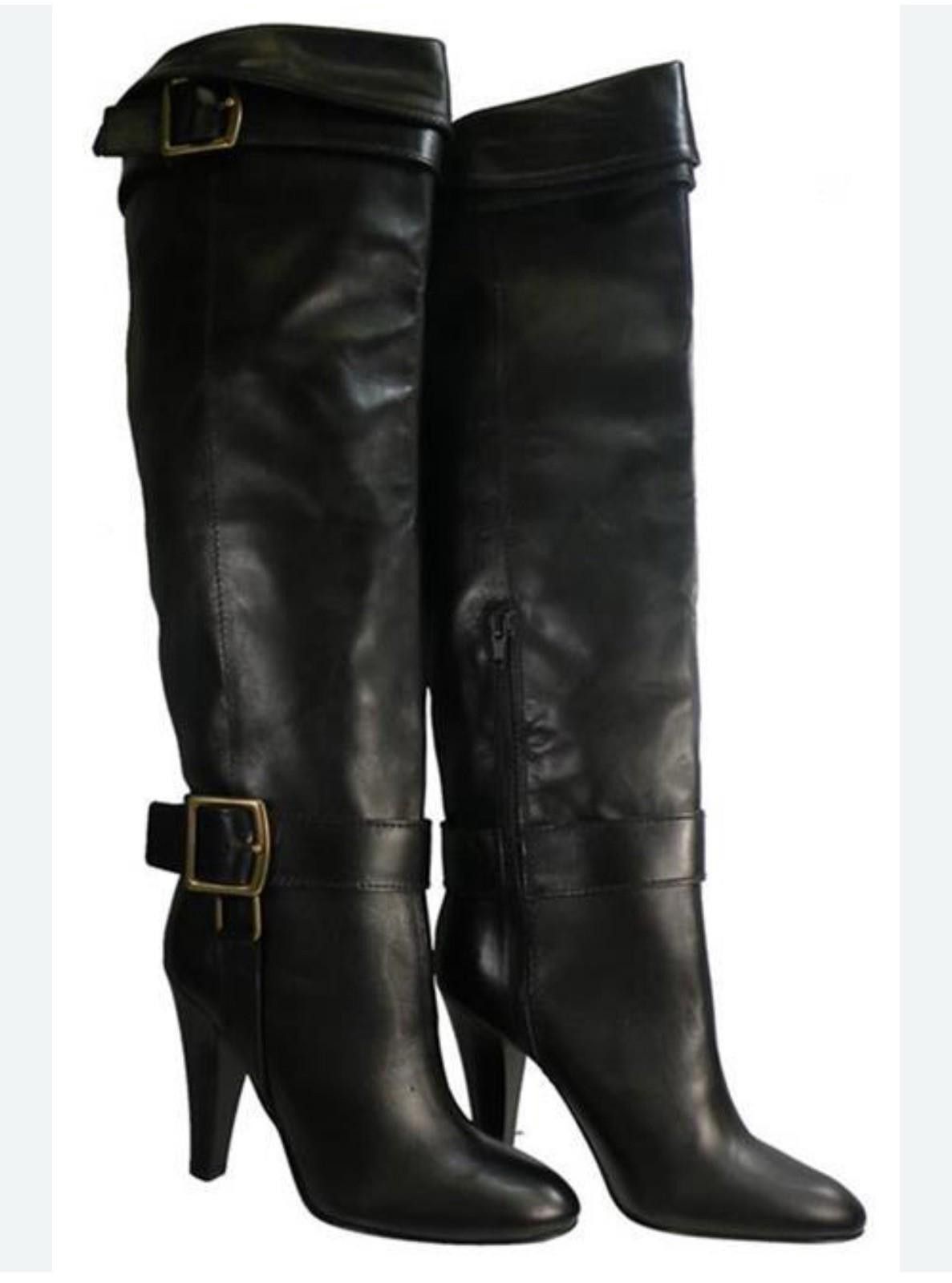 Coach Coach Monet Over the Knee Blk Leather Boots Made In Italy 6 Size US 6 / IT 36 - 3 Thumbnail
