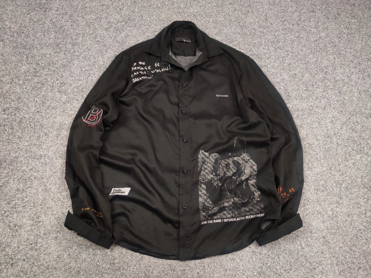 Band Of Outsiders × Designer × Hysteric Glamour Band of Outsiders brand Japan Design All Logo Button Shirt Size US S / EU 44-46 / 1 - 2 Thumbnail