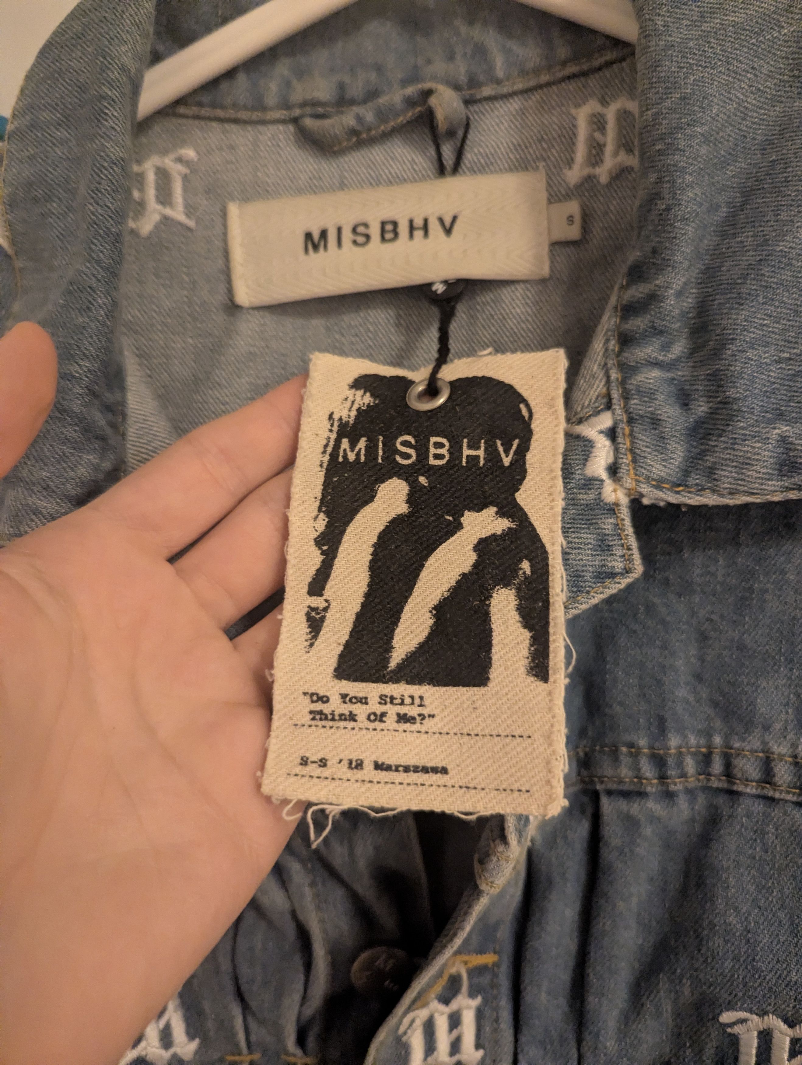 Misbhv Misbhv monogram denim jacket ss18 (small) Size US S / EU 44-46 / 1 - 1 Thumbnail