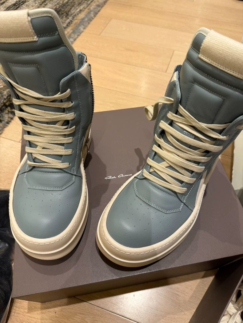 Rick Owens Rick Owens High-Top Sneakers in Blue-dmc Size US 6 / EU 39 - 1 Thumbnail