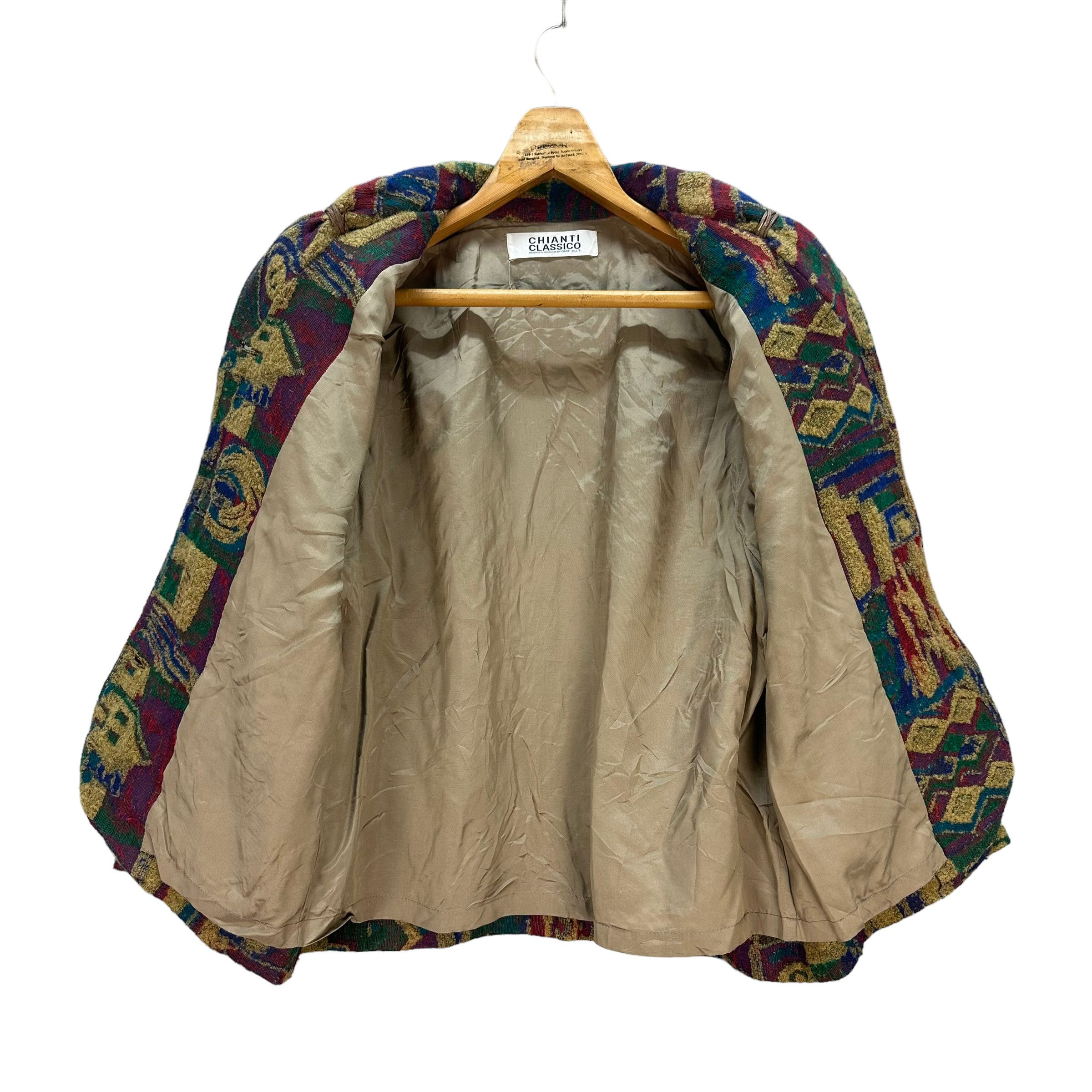 Japanese Brand CHIANTI CLASSICO MULTICOLOR JACKET #8619-017 Size M / US 6-8 / IT 42-44 - 7 Thumbnail