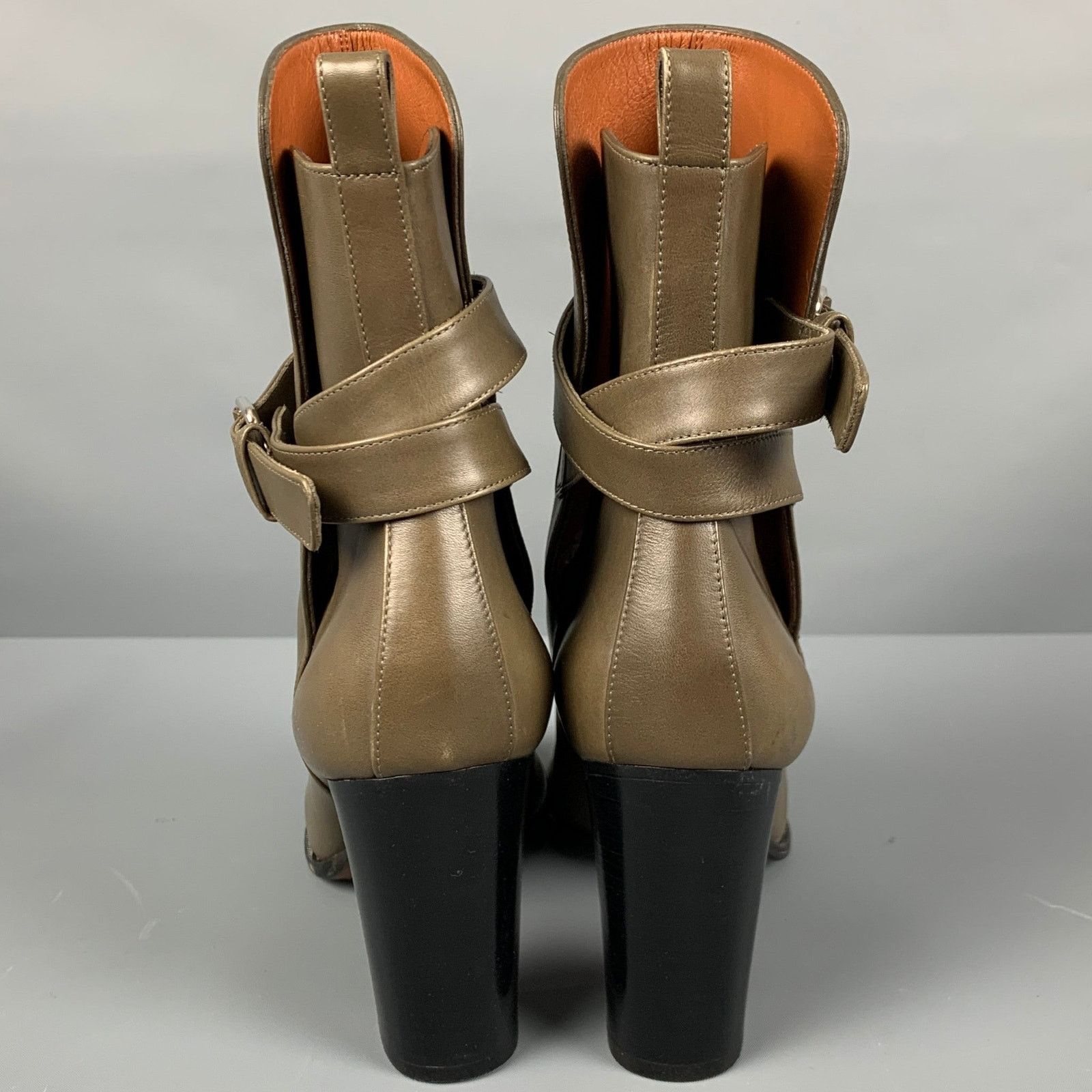 Celine CELINE Size 10 Grey Ankle Strap Boots Size US 10 / IT 40 - 3 Thumbnail