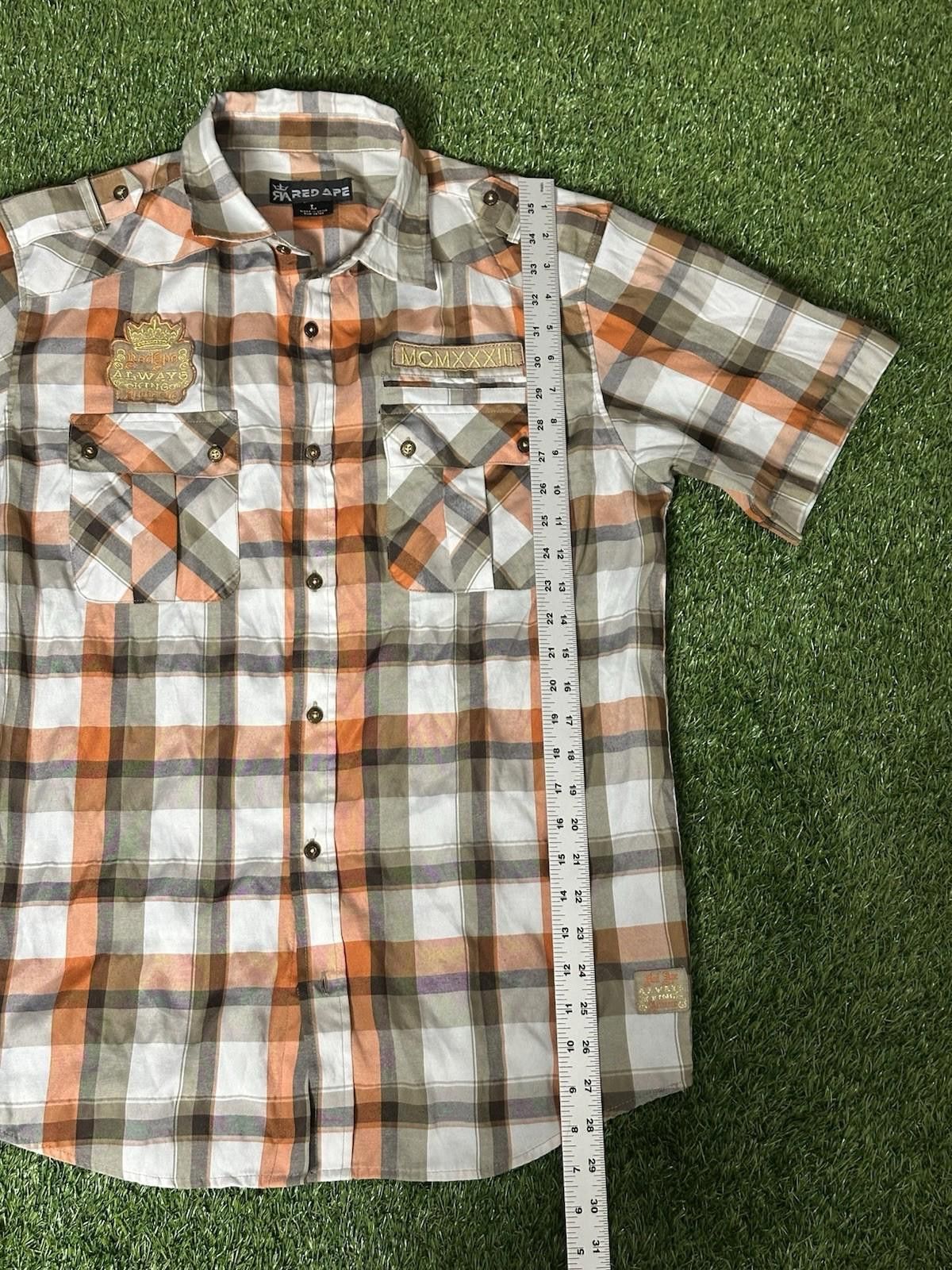 Designer Y2K RED APE SHIRT size LARGE Size US L / EU 52-54 / 3 - 2 Thumbnail