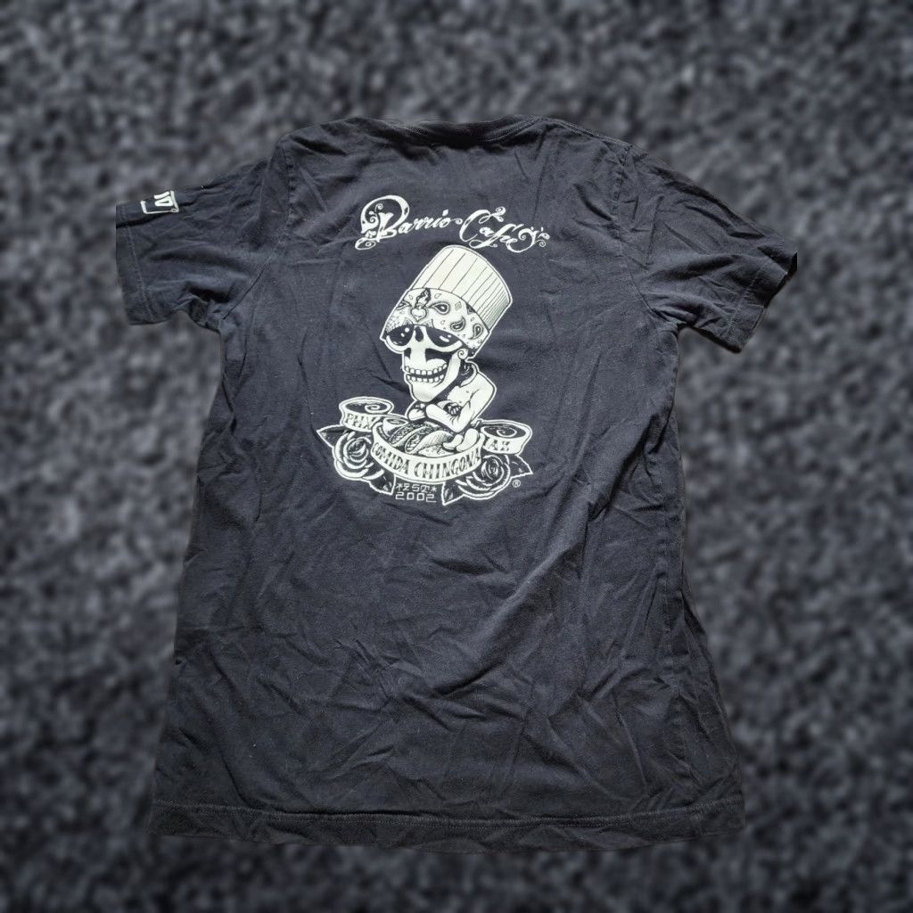 Doublet Mens S Canvas T-Shirt Regular Crew Neck Black Skull Skeleton Barrio Cafe Restaurant Phoenix AZ Double Sided Size US S / EU 44-46 / 1 - 1 Thumbnail