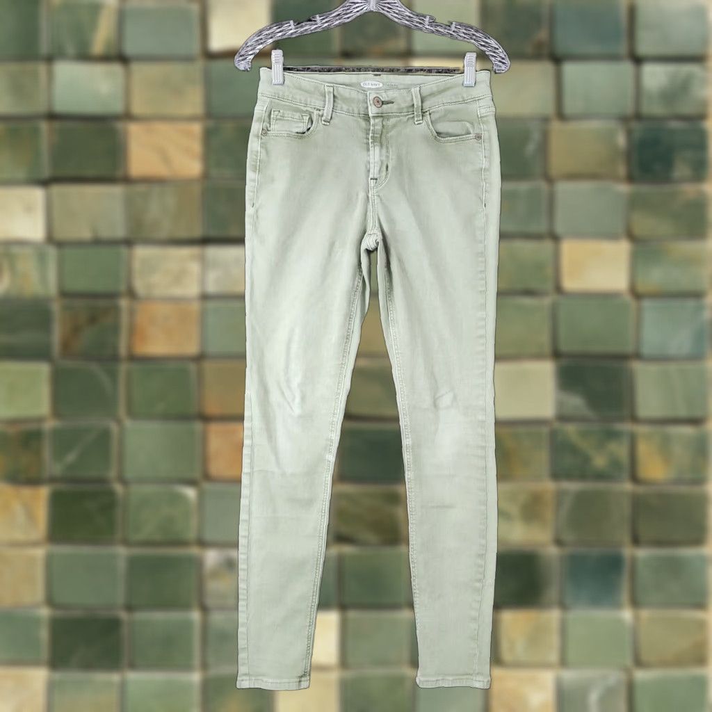 Old Navy OLD NAVY Rockstar Skinny Jeans Womens Light Green Size 28x28 Size 28" / US 6 / IT 42 - 1 Thumbnail