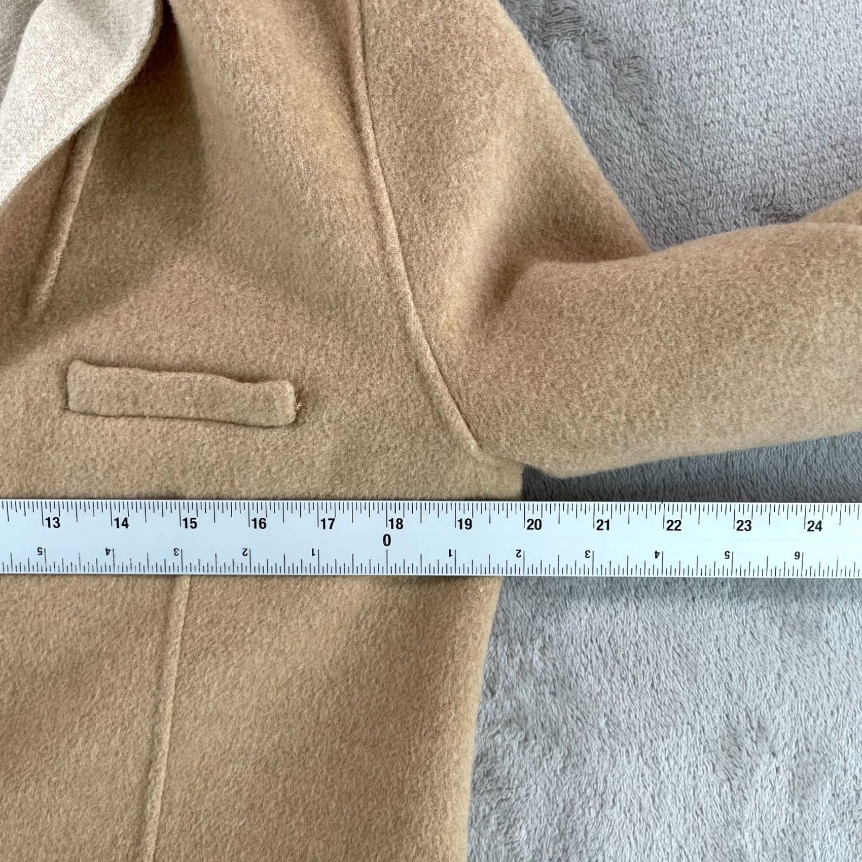 Rag & Bone rag & bone Margot Blazer Women 4 Sand Wool Blend Front Button Pockets Denim? Size S / US 4 / IT 40 - 7 Thumbnail