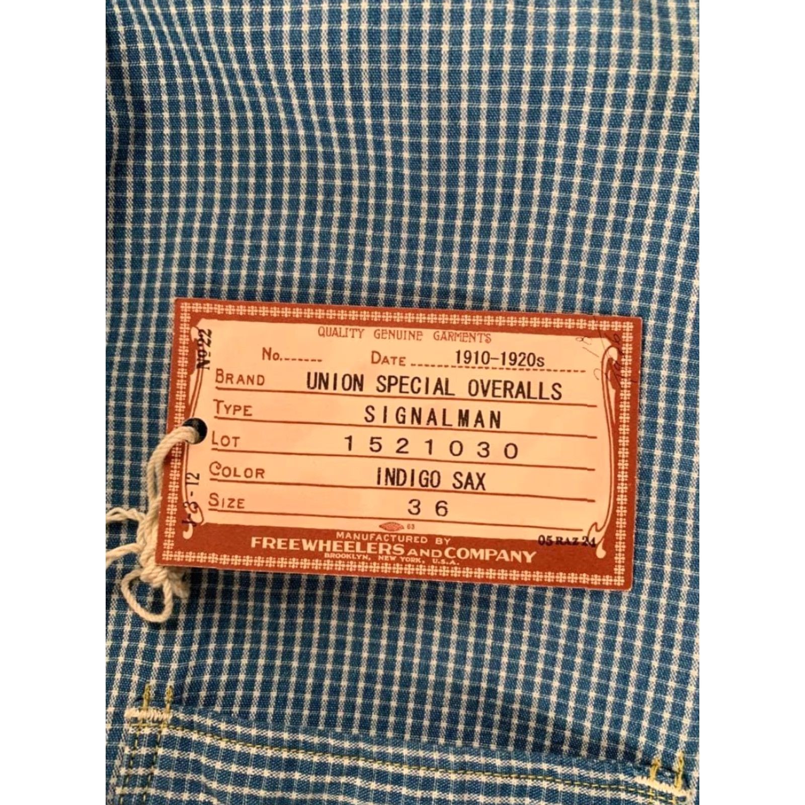 Freewheelers Freewheelers UNION SPECIAL OVERALLS Jacket Mens Size M Size US 31 - 6 Thumbnail