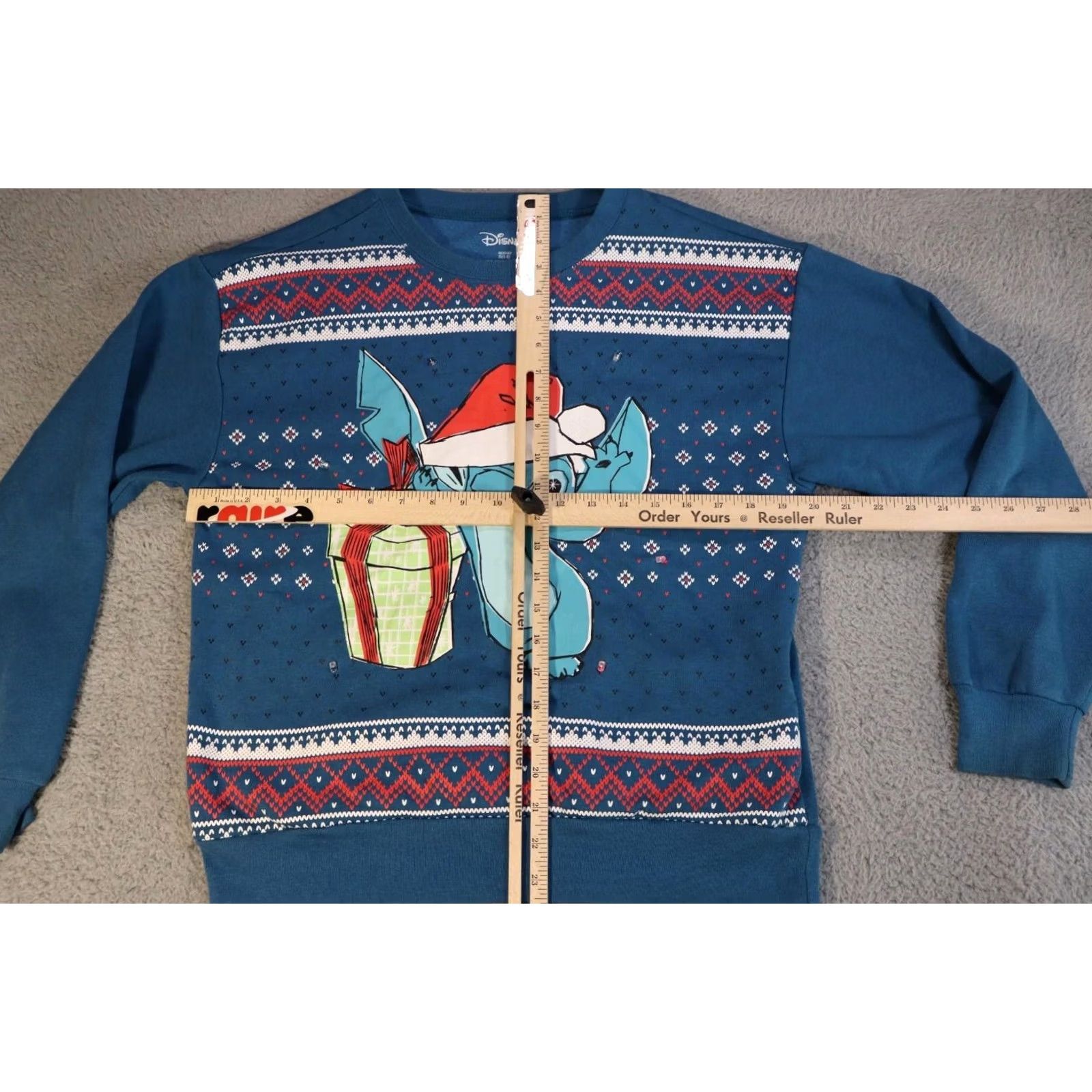 Disney Disney Christmas Light Up Sweatshirt Small Blue Pullover Size S / US 4 / IT 40 - 4 Thumbnail