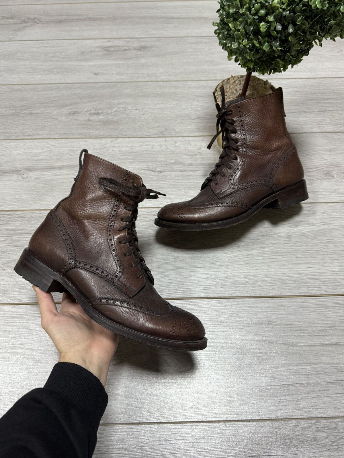 Sendra Sendra western vintage leather lace boots rare rancho Size US 8.5 / EU 41-42 - 1 Thumbnail