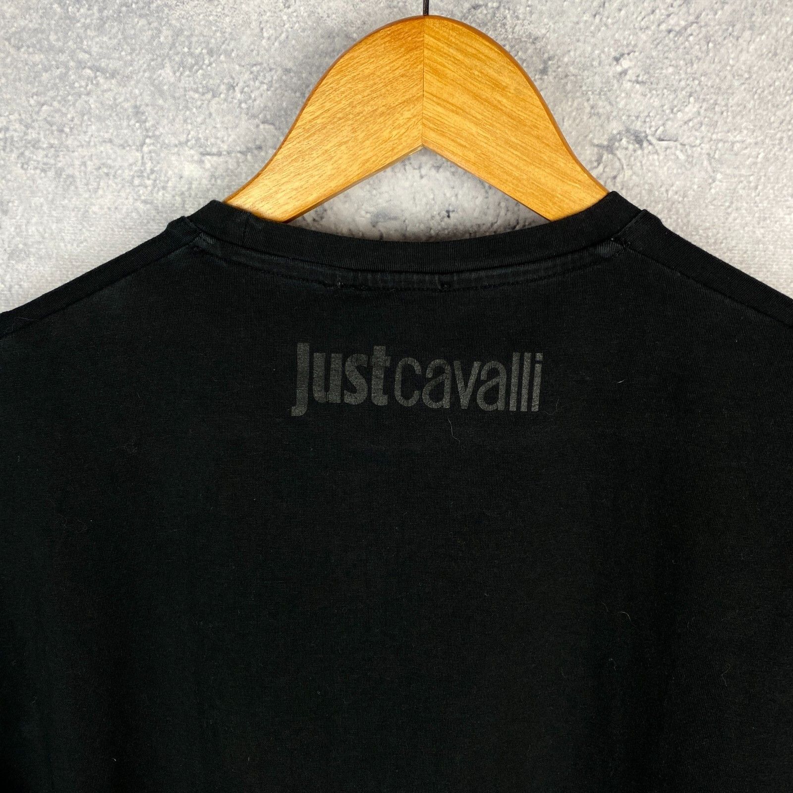 Just Cavalli Just Cavalli Tee Men's Size XL Black Cotton Short Sleeve ` Size US XL / EU 56 / 4 - 11 Thumbnail