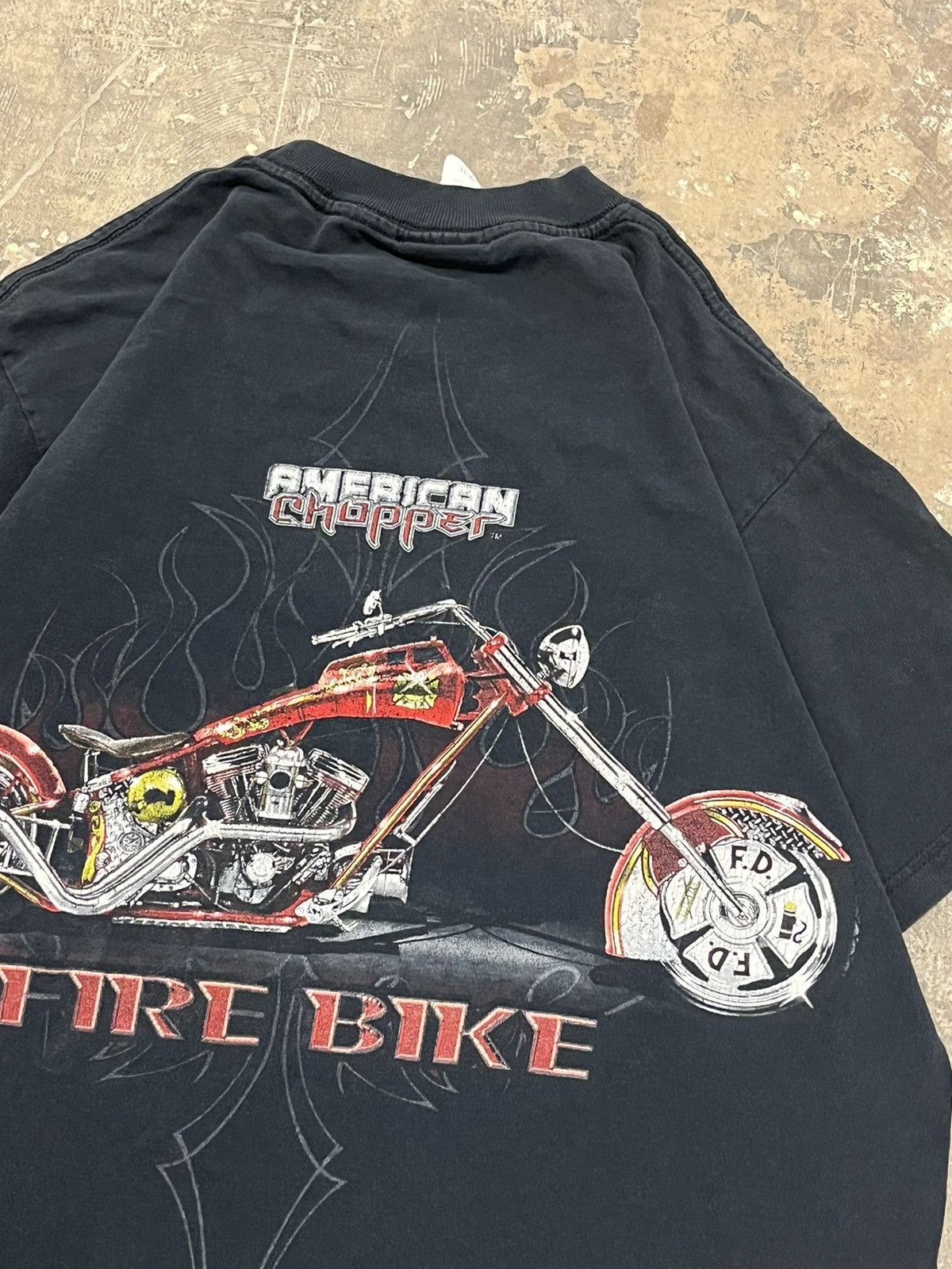 Harley Davidson × Vintage Vintage biker t shirt American chopper harley style faded Size US M / EU 48-50 / 2 - 3 Thumbnail