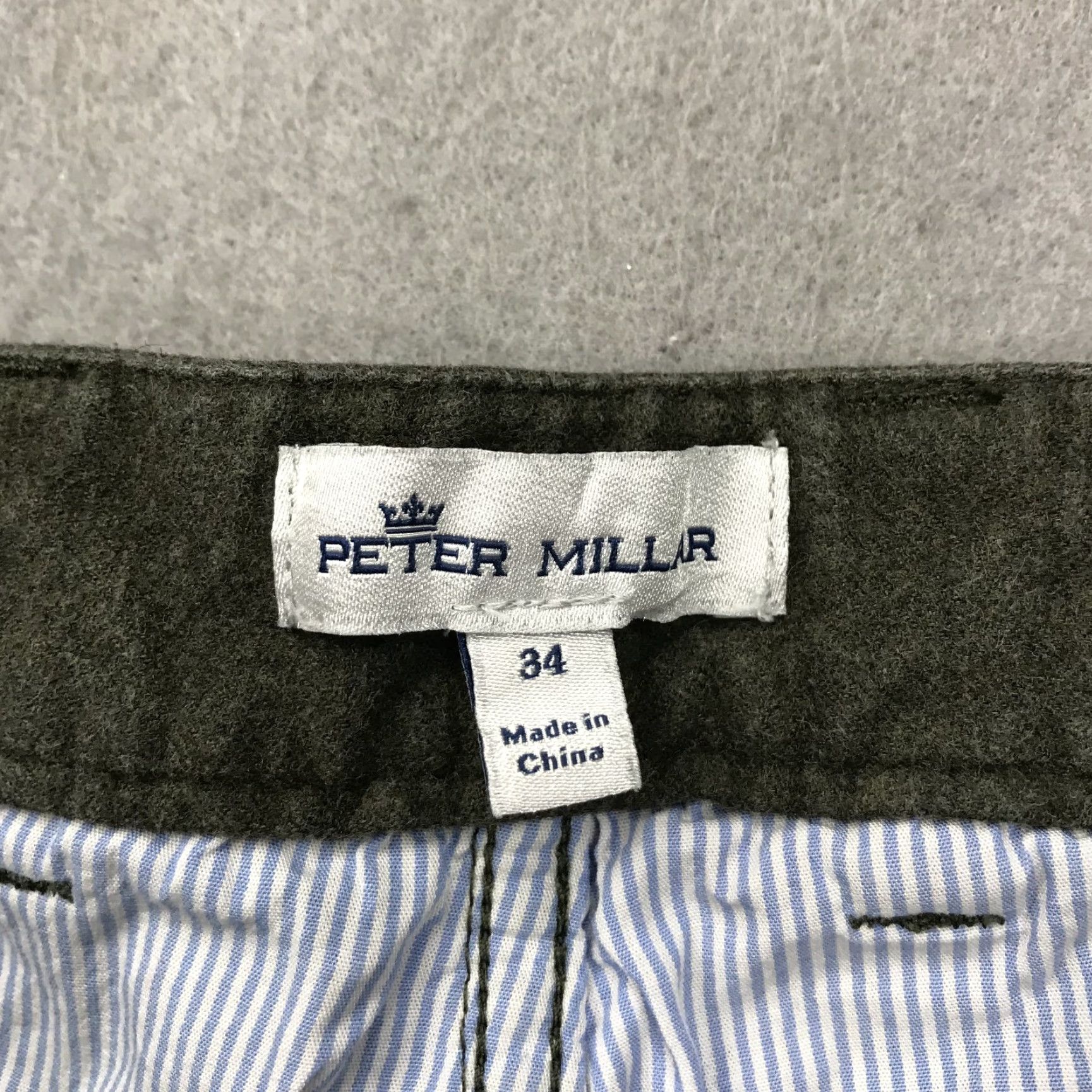 Peter Millar Peter Millar Pants Mens 34x29 Olive Green Flannel Five Pocket Pant Casual Chino Shirt? Size US 34 / EU 50 - 4 Thumbnail