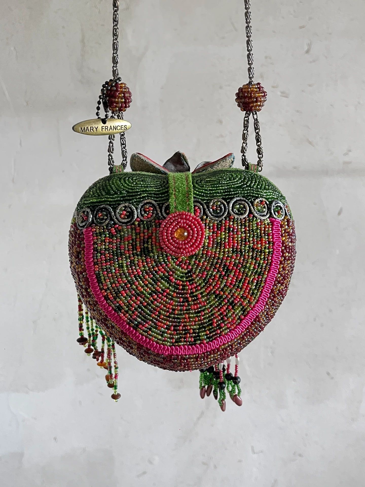 Mary Frances Mary Frances Vintage Beaded Gemstone Chain Clutch Size ONE SIZE - 5 Thumbnail