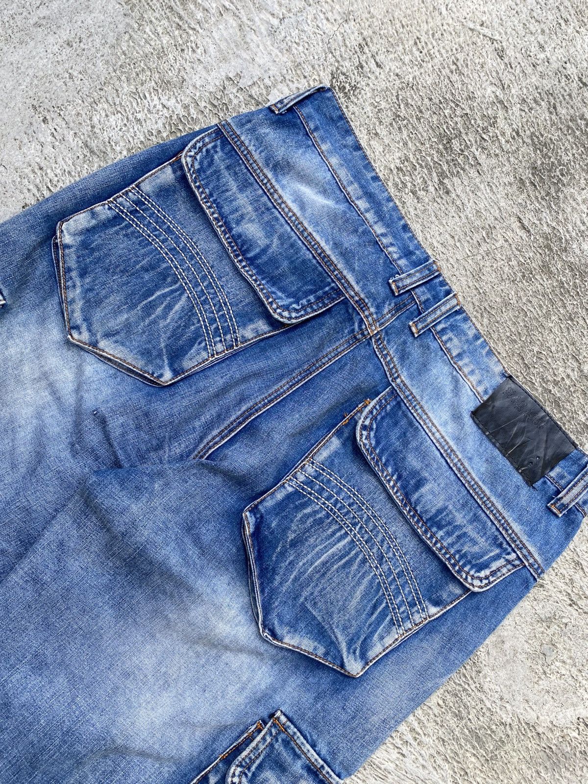 Other Cargo Denim Washed Blue Jorts Play Bigg Size US 36 / EU 52 - 7 Thumbnail