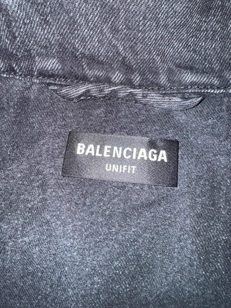 Balenciaga Balenciaga Embroidered Denim Jacket Size US XS / EU 42 / 0 - 2 Thumbnail