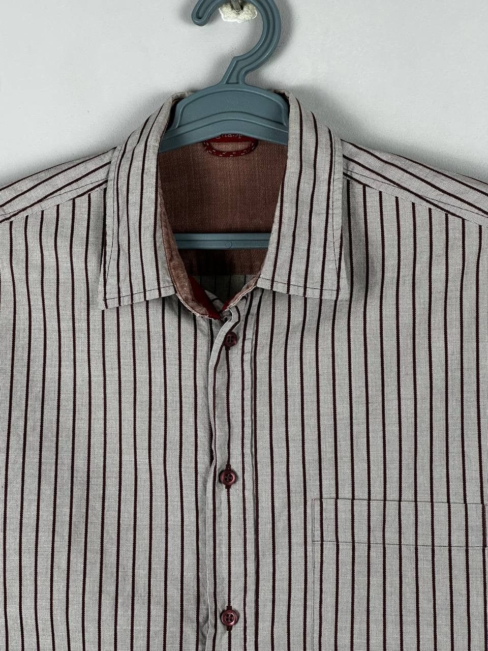 Ermenegildo Zegna Ermenegildo Zegna Sport Vintage Striped Shirt Size US XL / EU 56 / 4 - 4 Thumbnail