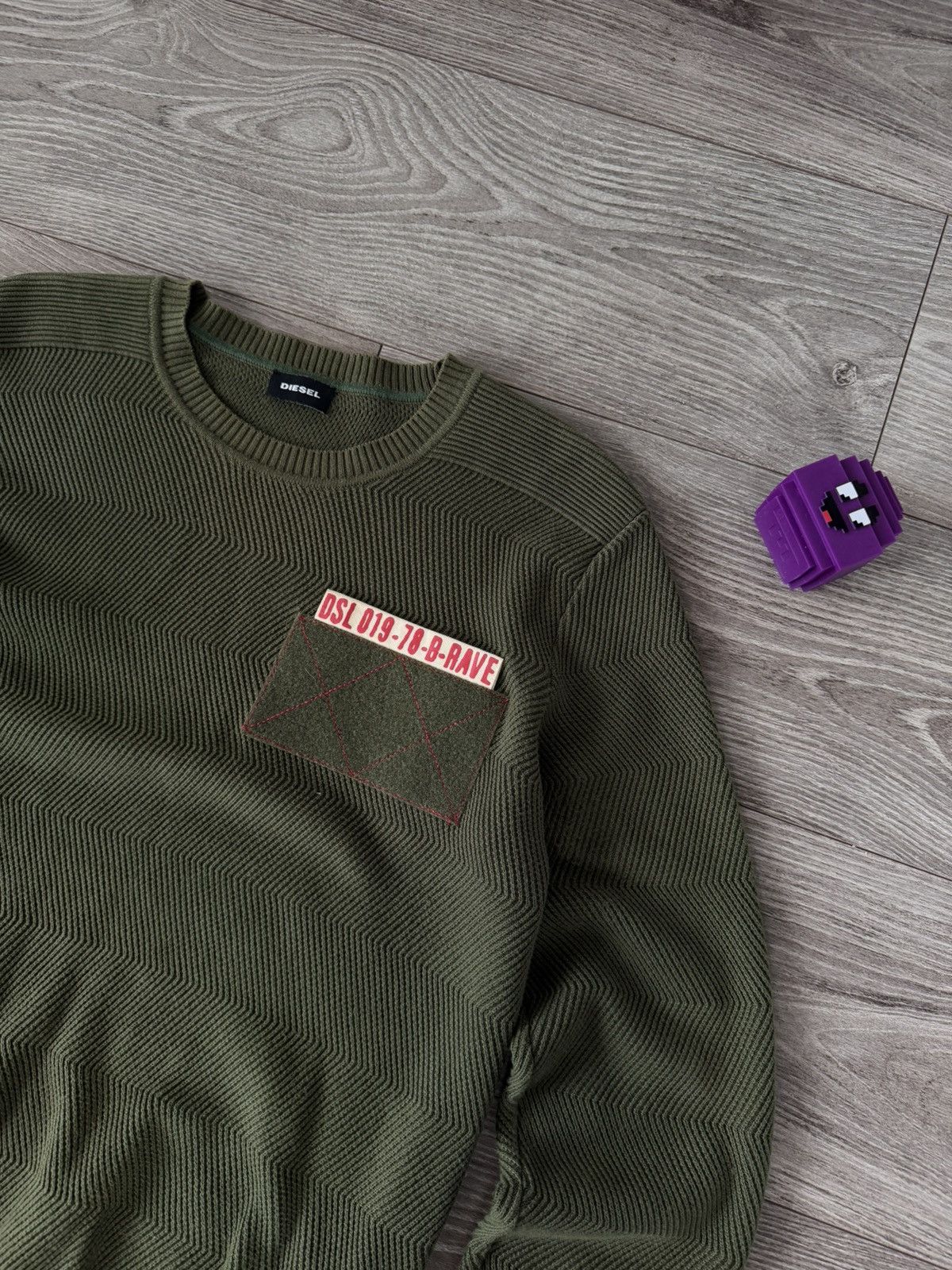 Diesel Archival Avant Garde Diesel Italy Made Military Knit Sweater Size US M / EU 48-50 / 2 - 7 Thumbnail