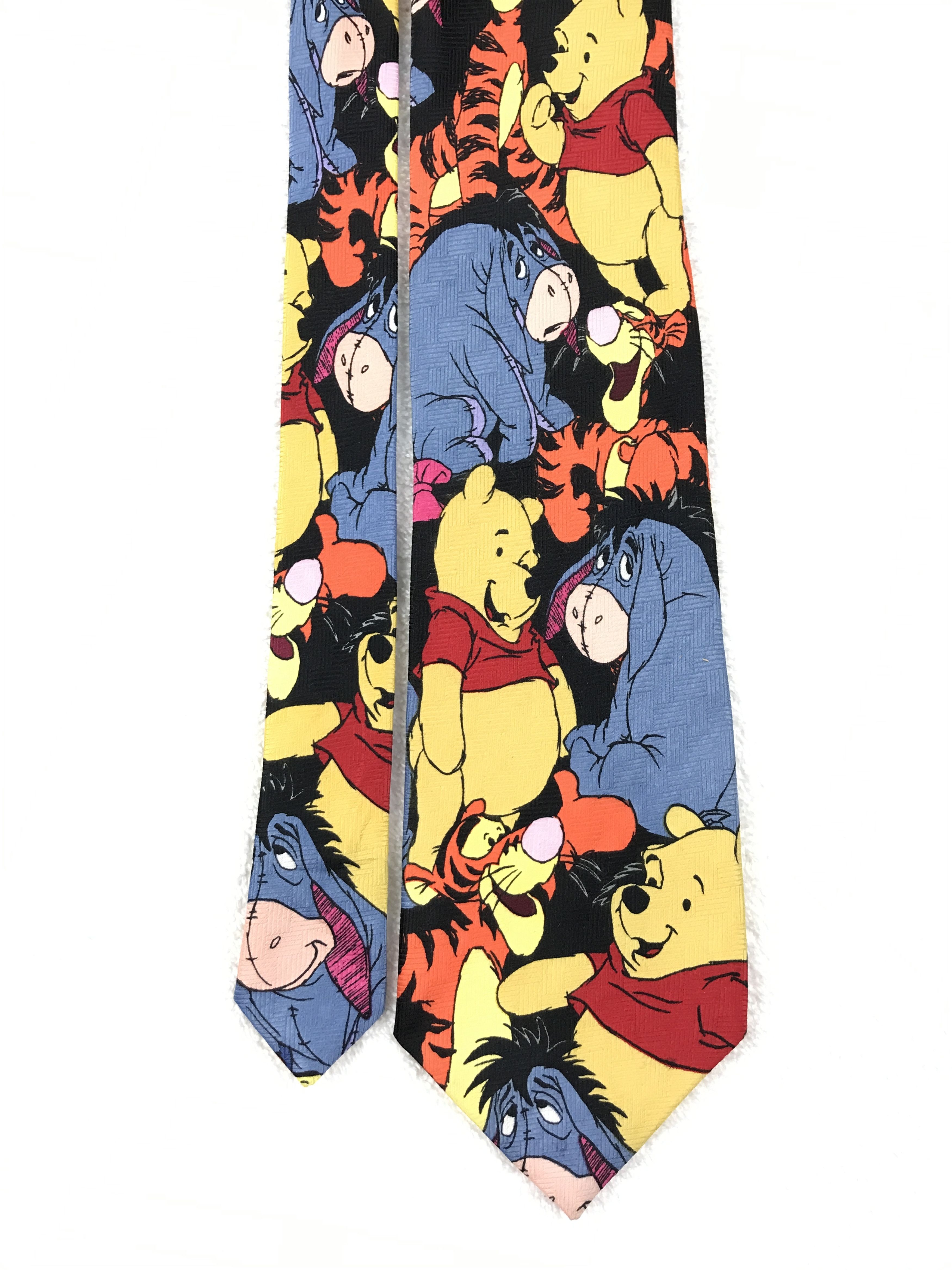 Designer × Vintage Vintage Pooh 100% Polyester Necktie Size ONE SIZE - 3 Thumbnail
