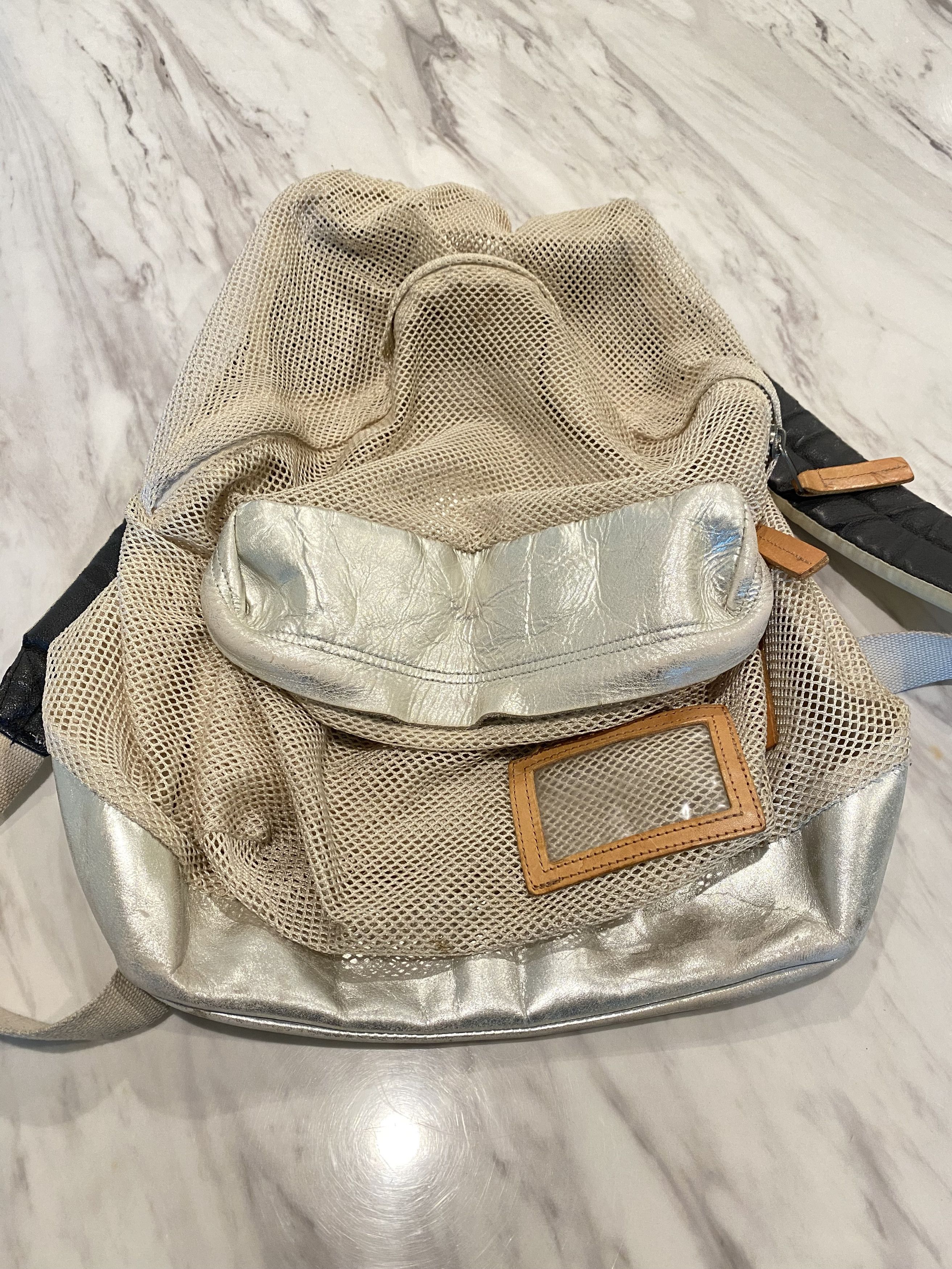 image of Raf Simons Backpack in Brown Tan, Men's