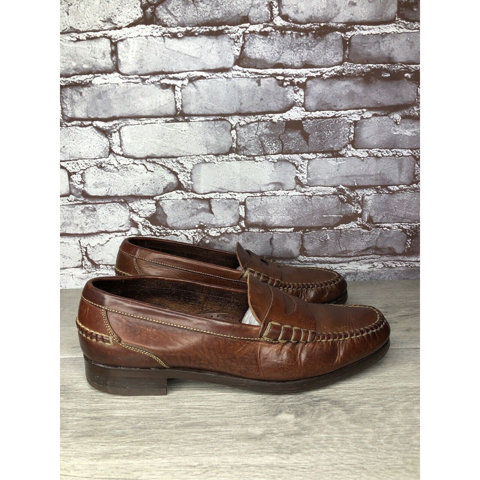 Cole Haan Cole Haan Dark Brown Leather Penny Loafers Casual Shoes Men’ Size US 11.5 / EU 44-45 - 14 Thumbnail