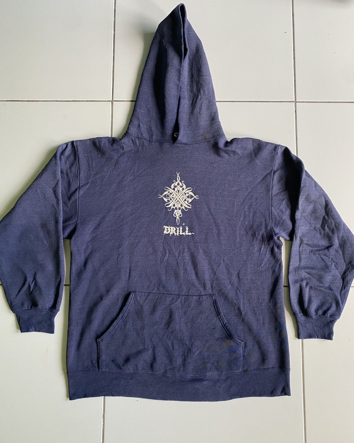 Other Vintage streatwear DRILL Usa center Big logo Hoodie Size US L / EU 52-54 / 3 - 1 Thumbnail