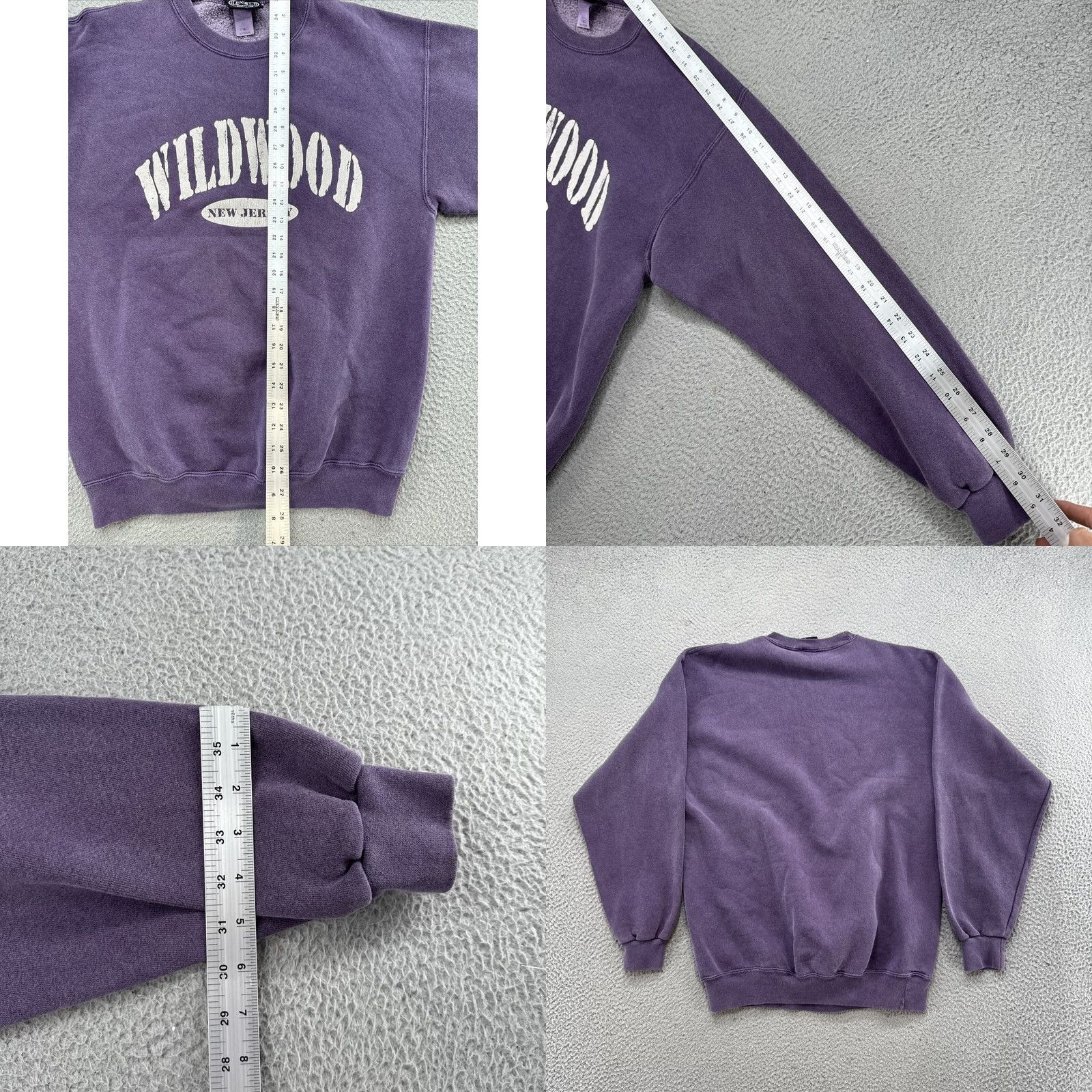 Vintage Vintage Wildwood New Jersey Men’s Purple Crew Neck Sweatshirt Size M USA Made Size US M / EU 48-50 / 2 - 8 Thumbnail
