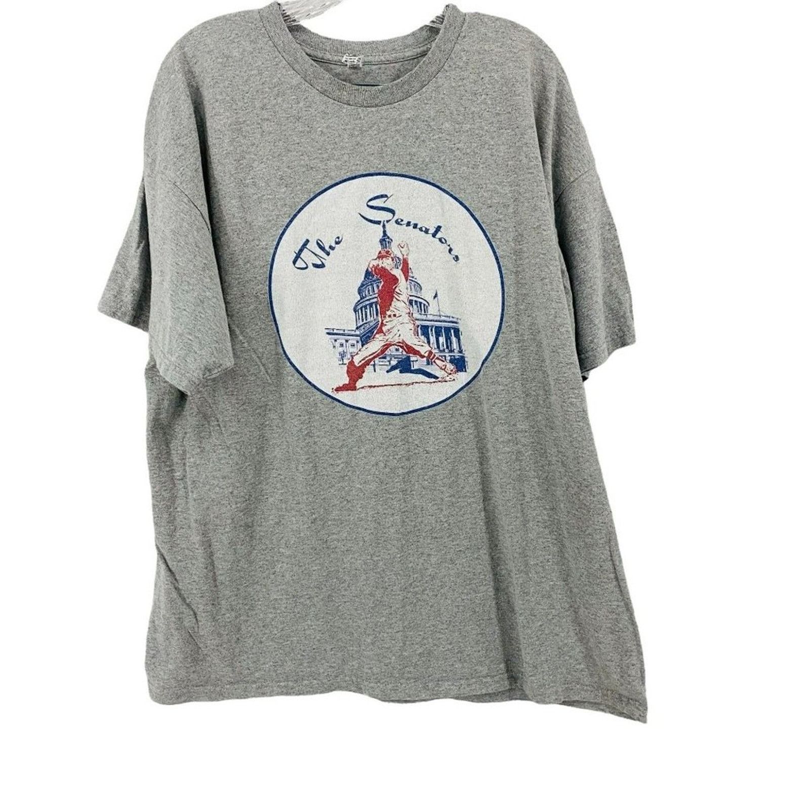 Alstyle Alstyle Single Stitch Crew Neck The Senators Grey 2XL Size US XXL / EU 58 / 5 - 6 Thumbnail