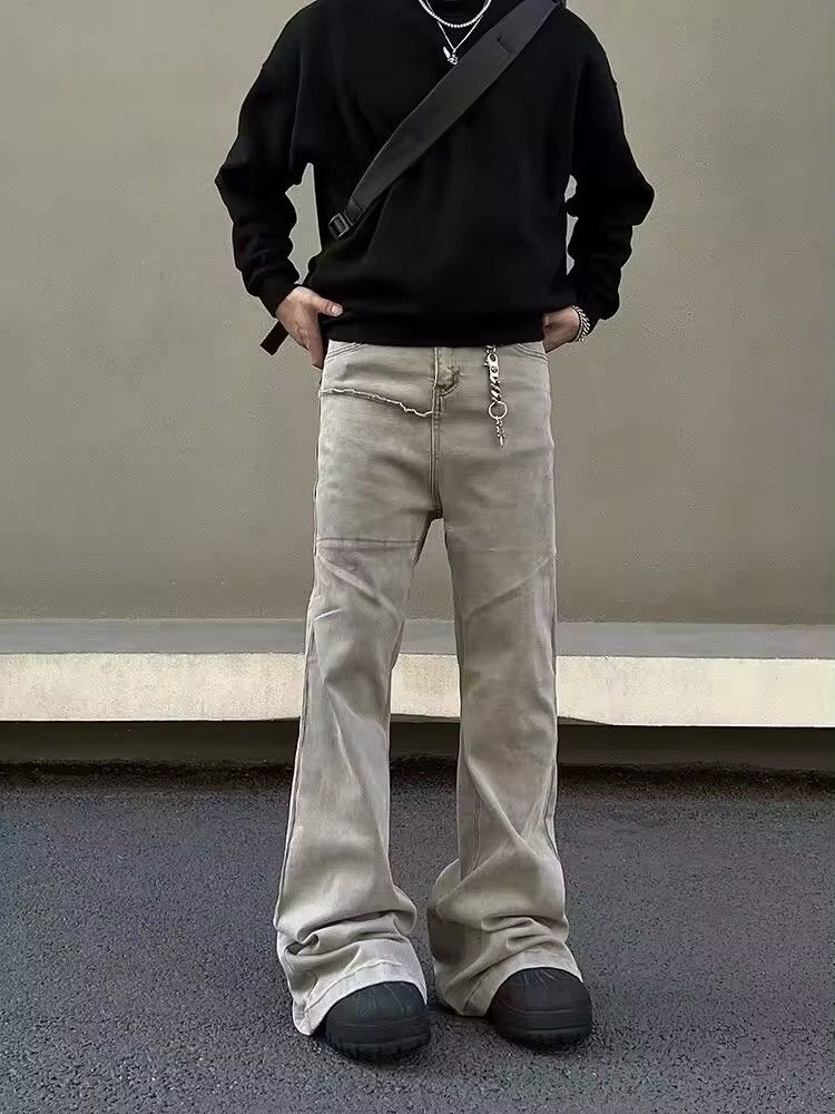 Japanese Brand × Jean Y2K Baggy Stacked Flare Jeans Size US 32 / EU 48 - 2 Thumbnail