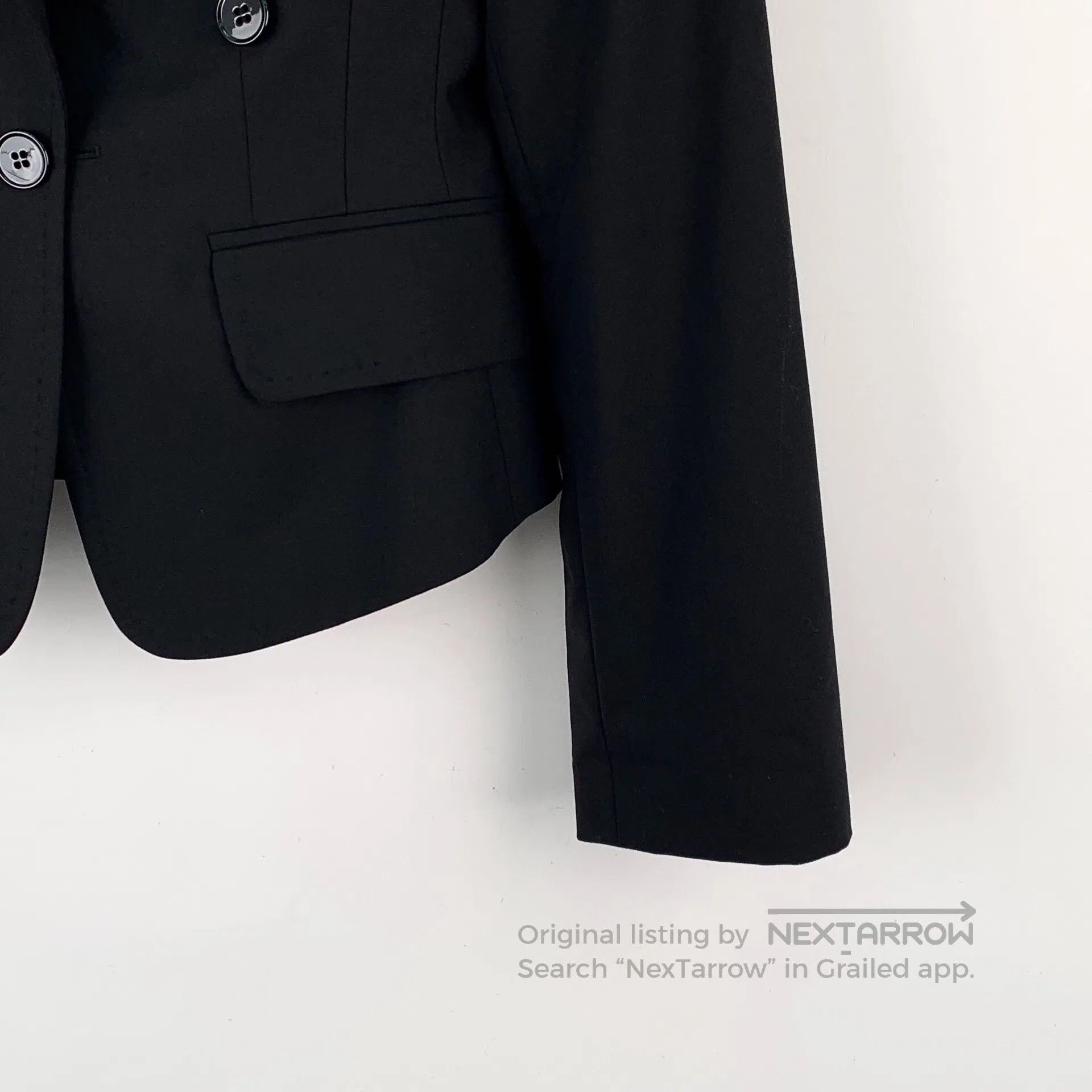 Dolce & Gabbana Dolce Gabbana Black wool collar button design long-sleeved Size XS / US 0-2 / IT 36-38 - 4 Thumbnail