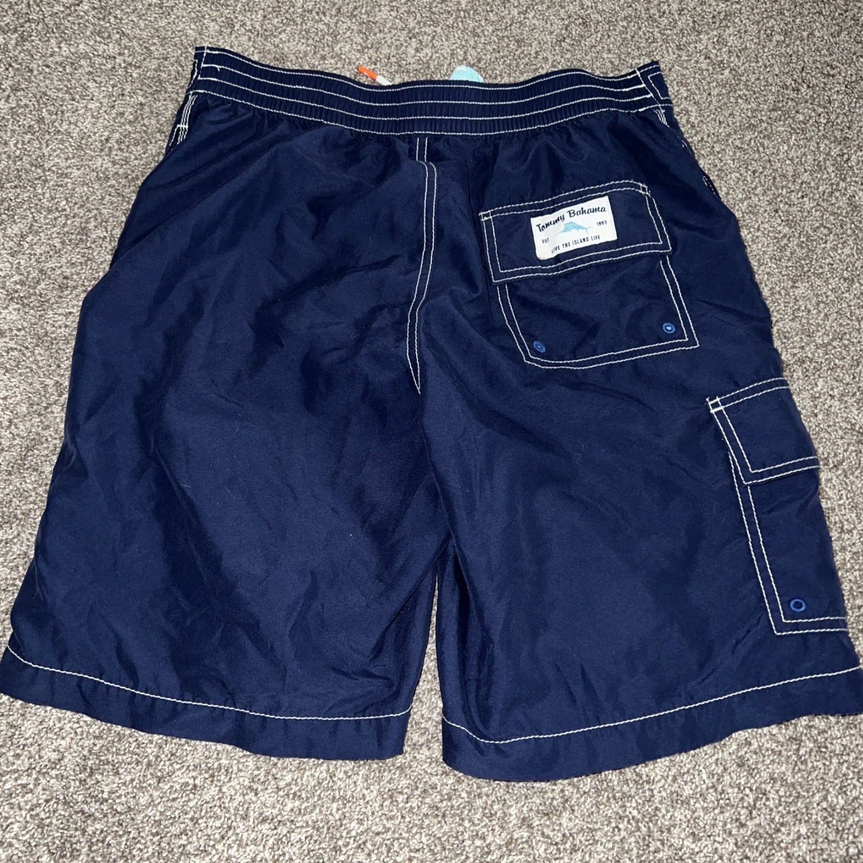 Tommy Bahama Tommy Bahama Swim Shorts Mens Size S Blue Bottom Shorts Size US 29 - 4 Thumbnail