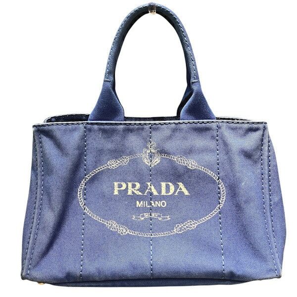 Prada Prada Prada Canapa Canvas Tote Bag Textile Tote Bag BN1872 DUTY FREE for USA Size ONE SIZE - 1 Thumbnail
