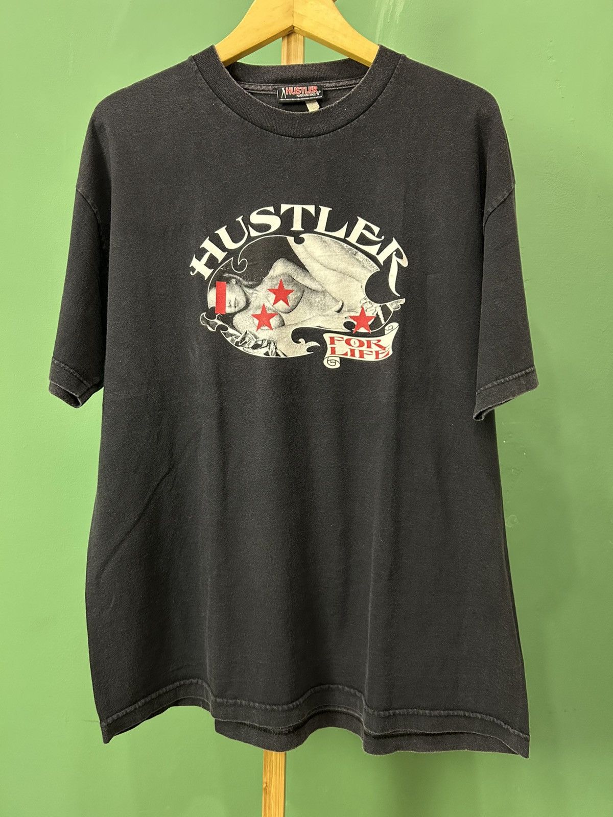 Vintage Hustler Magazine “For Life” Vintage Size US XL / EU 56 / 4 - 1 Thumbnail