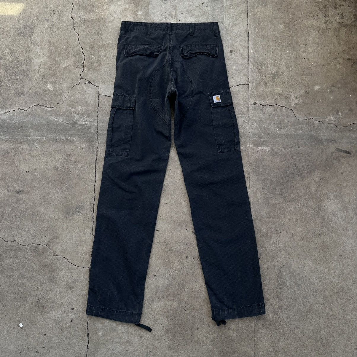 Carhartt Carhartt WiP Cargo regular Pants Black Multipocket Size US 31 - 1 Thumbnail