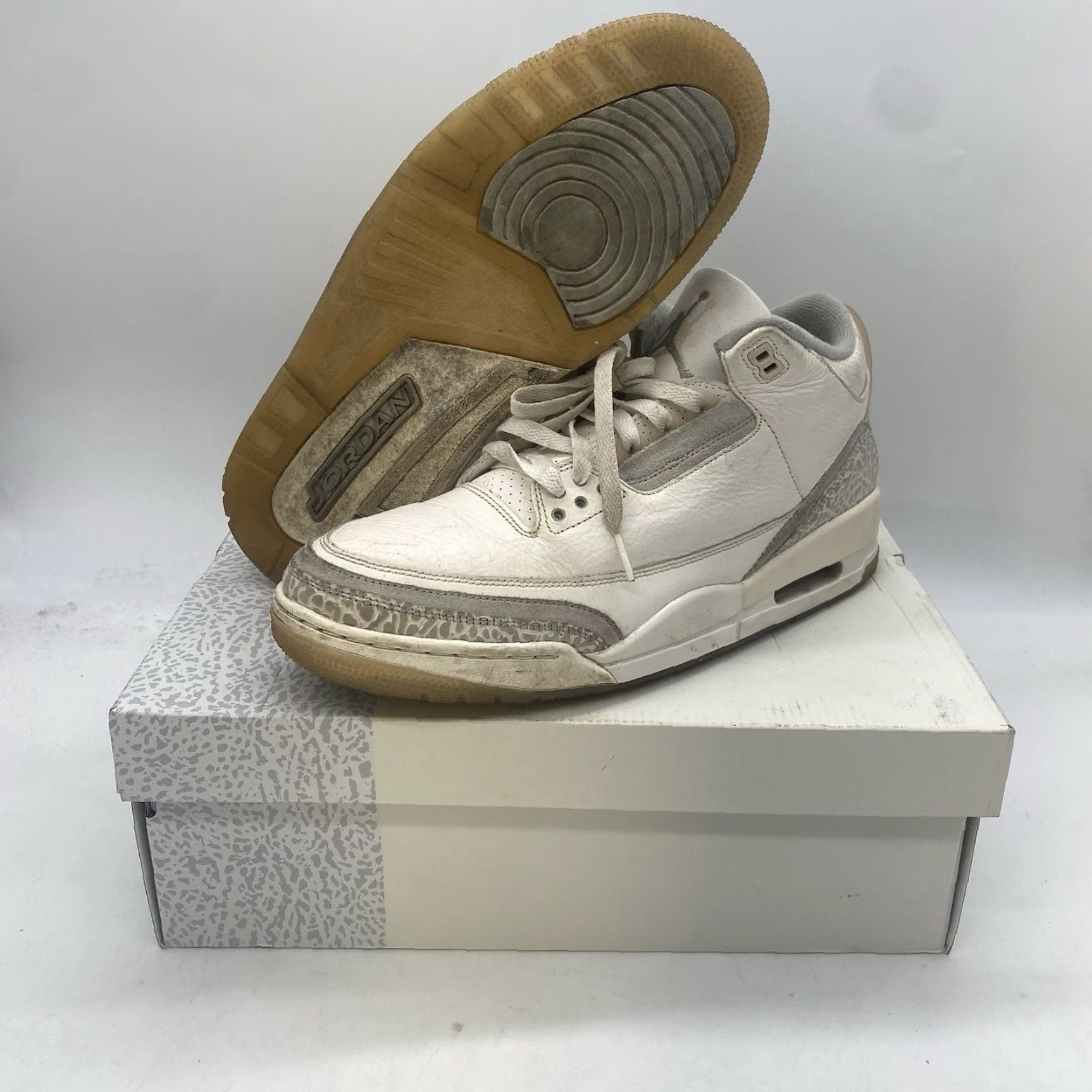 Jordan Brand Jordan 3 SE Craft Ivory Mens 12 White Nike Air Jordan 3 Sneaker, Leather, 2000s Retro, Sports, Casual, W/ Box, US12 Mens Size US 12 / EU 45 - 2 Thumbnail