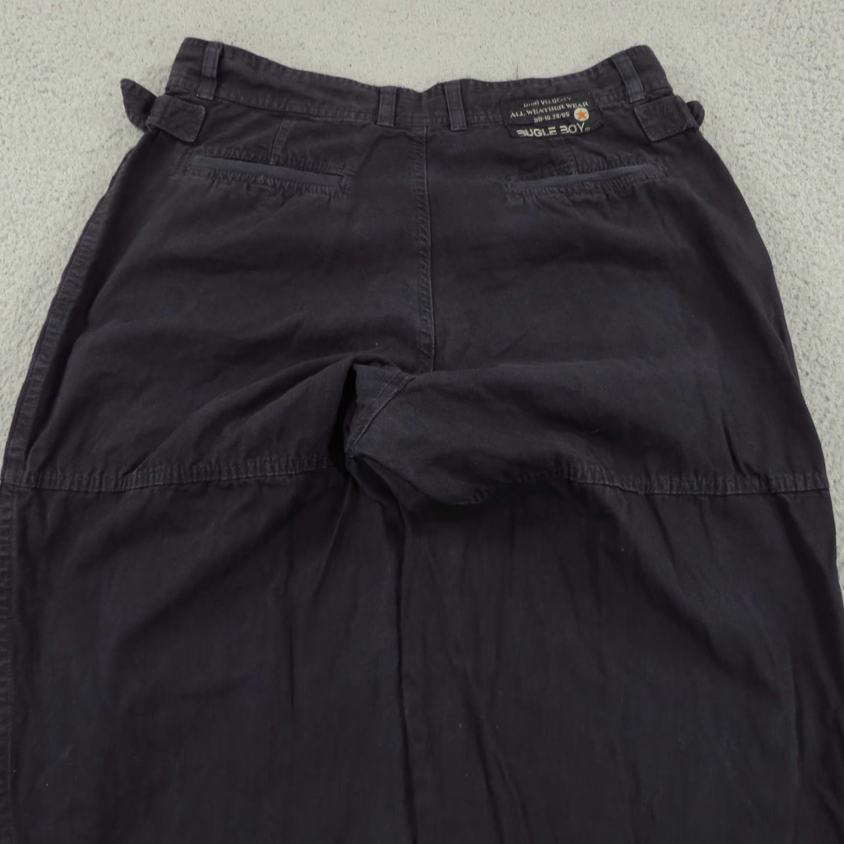 Bugle Boy VINTAGE Bugle Boy Baggy Pants Mens 32 Cargo 5-Pocket Side Adjuster 90s Army Hip Hop Surplus Blue Mens Size US 32 / EU 48 - 3 Thumbnail