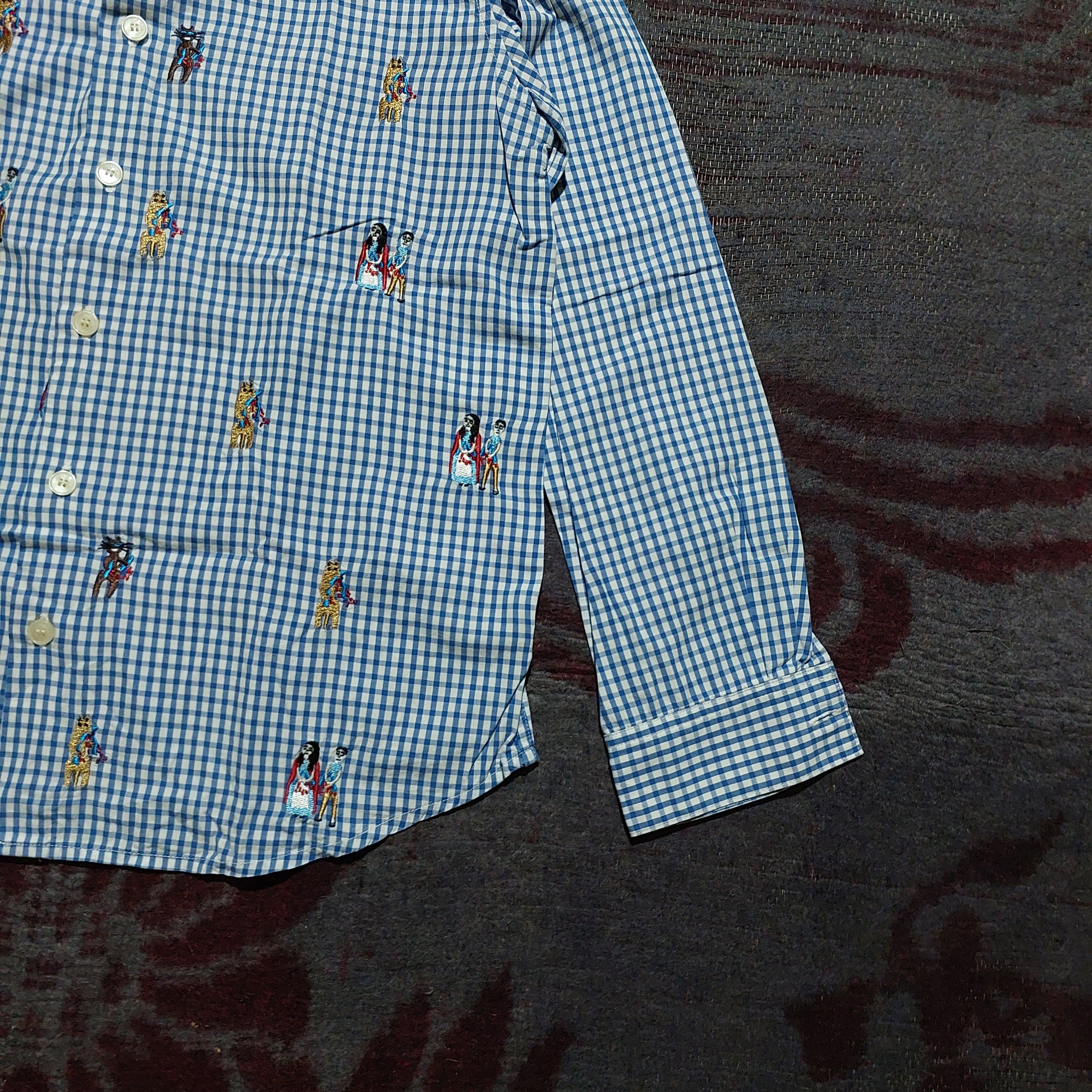 Ne-Net Ne-Net checkered plaid blue L/s shirt Size US M / EU 48-50 / 2 - 4 Thumbnail